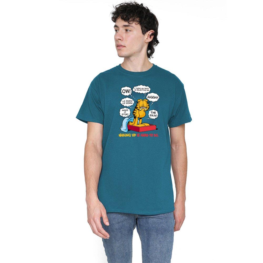 Grey - Garfield - Garfield Waking Up Is Hard To Do T Shirt Slate - 1