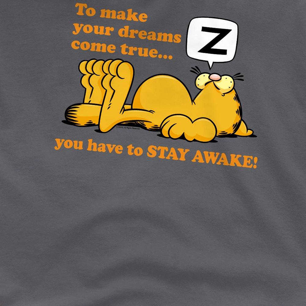 Grey - Garfield - Garfield Stay Awake T Shirt Charcoal - 2