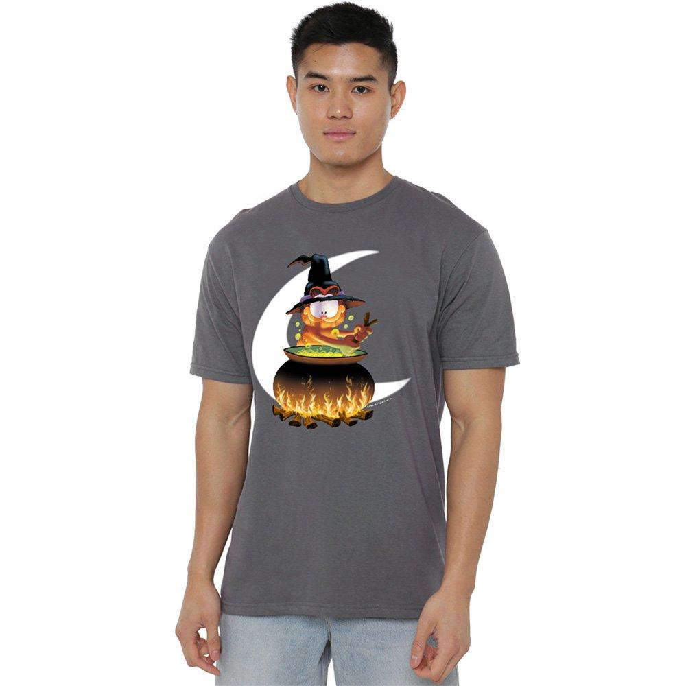 Grey - Garfield - Garfield Stir The Pot T Shirt Charcoal - 1