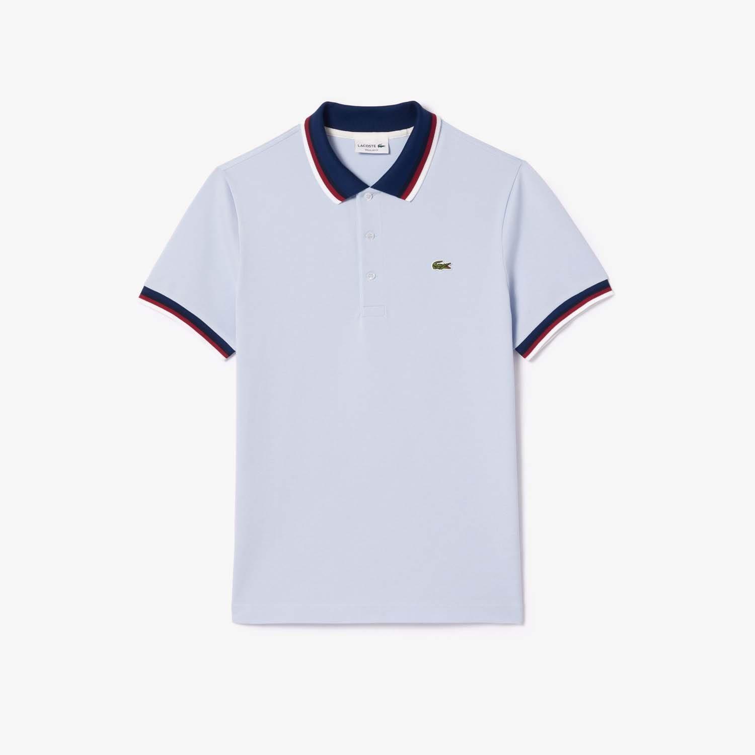 Blue - Lacoste - Regular-Fit Stretch Mini Piqu¿ Polo Shirt - 1