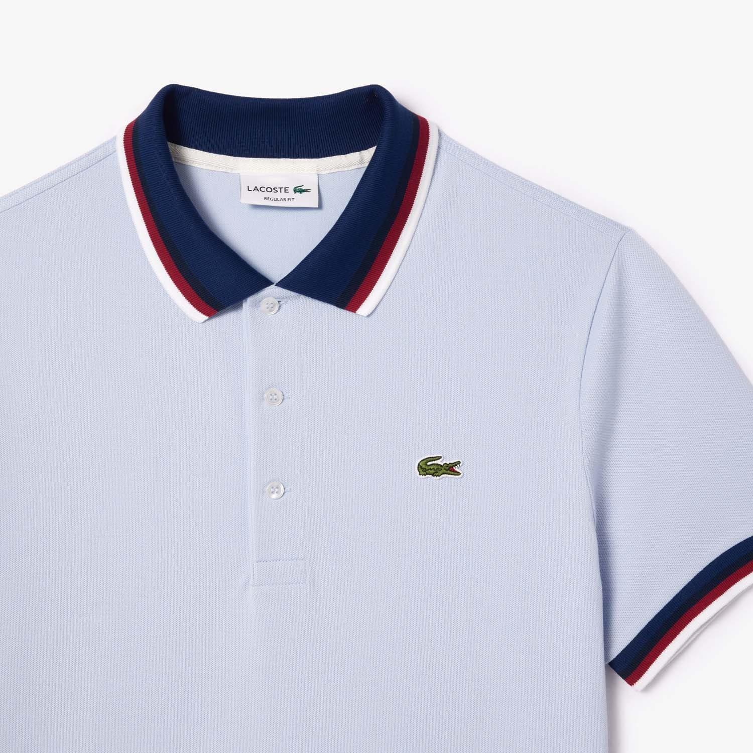 Blue - Lacoste - Regular-Fit Stretch Mini Piqu¿ Polo Shirt - 2