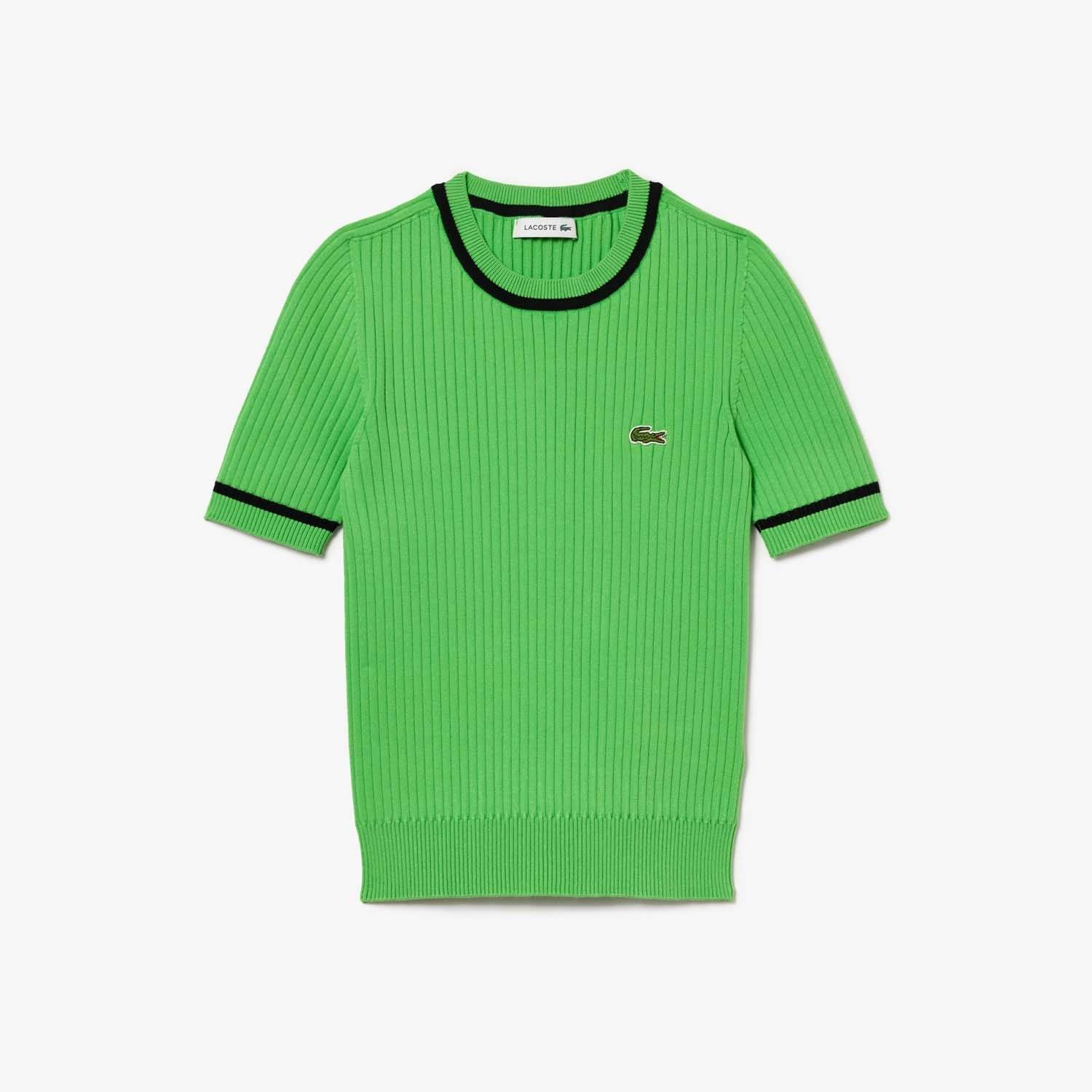 Lacoste Seamless 3D Knit Ribbed Sweater