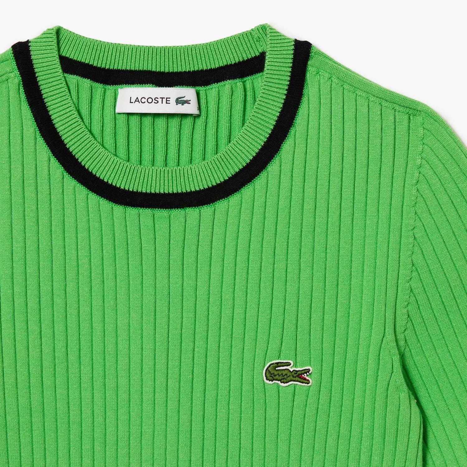 Green - Lacoste - Seamless 3D Knit Ribbed Sweater - 2