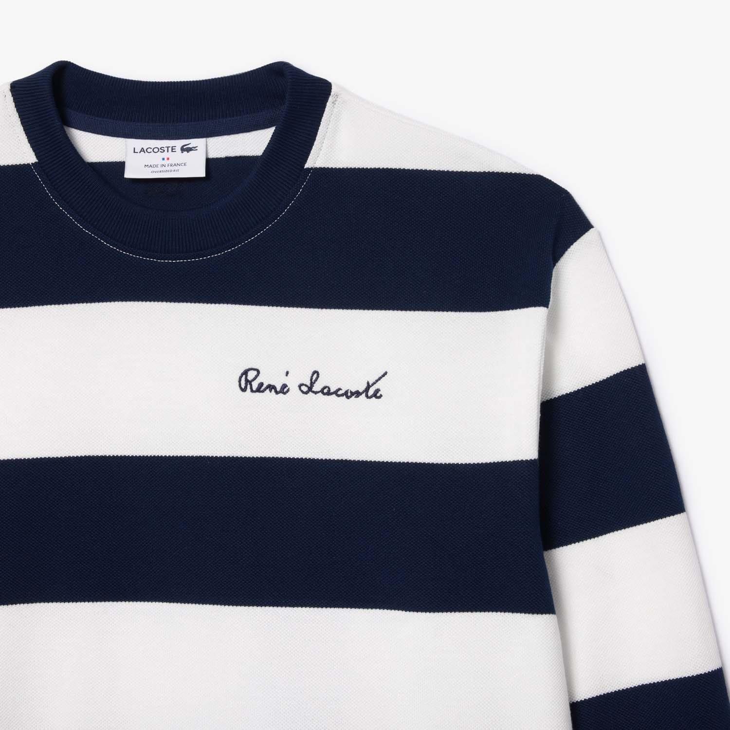 Cream - Lacoste - French Made Oversized Sweatshirt - 4