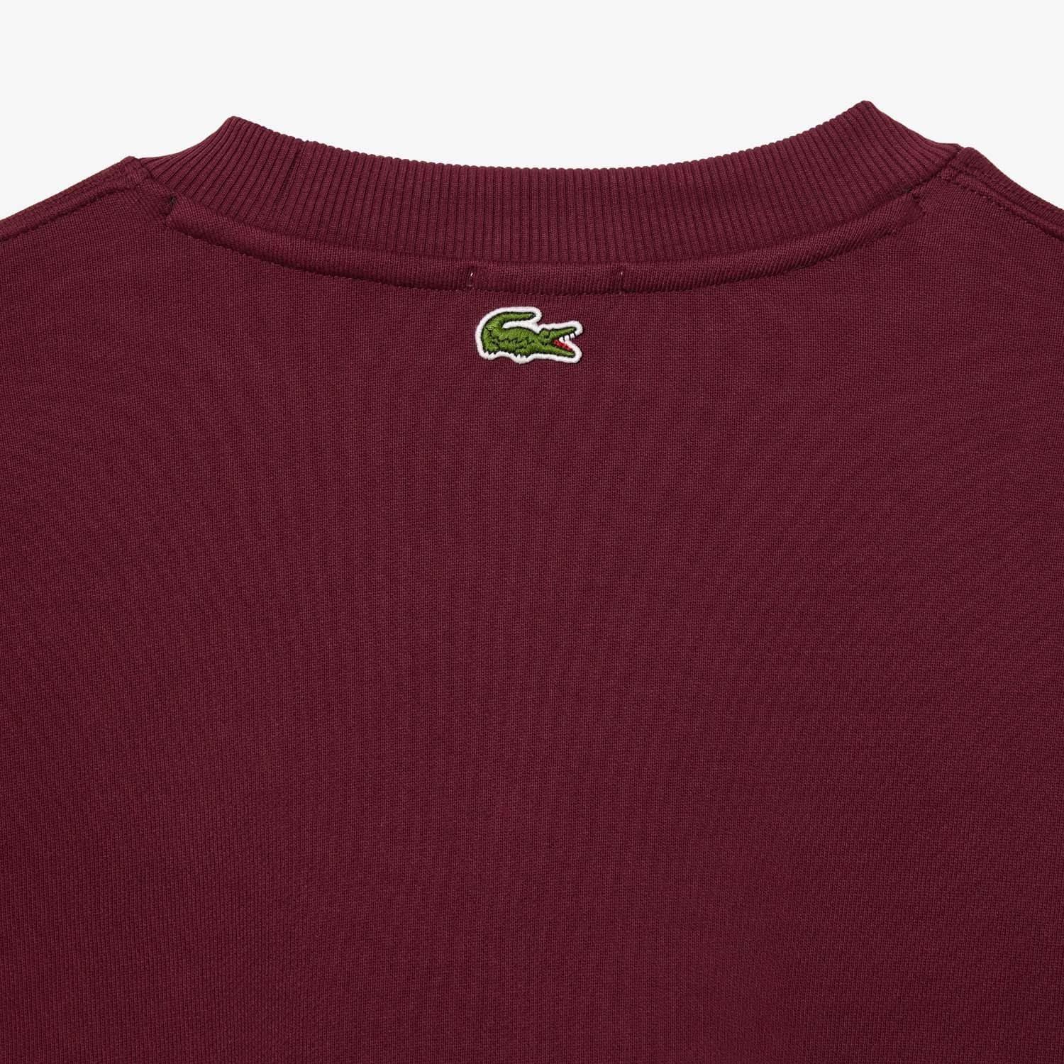 Red - Lacoste - Loose-Fit Fleece Sweatshirt - 2