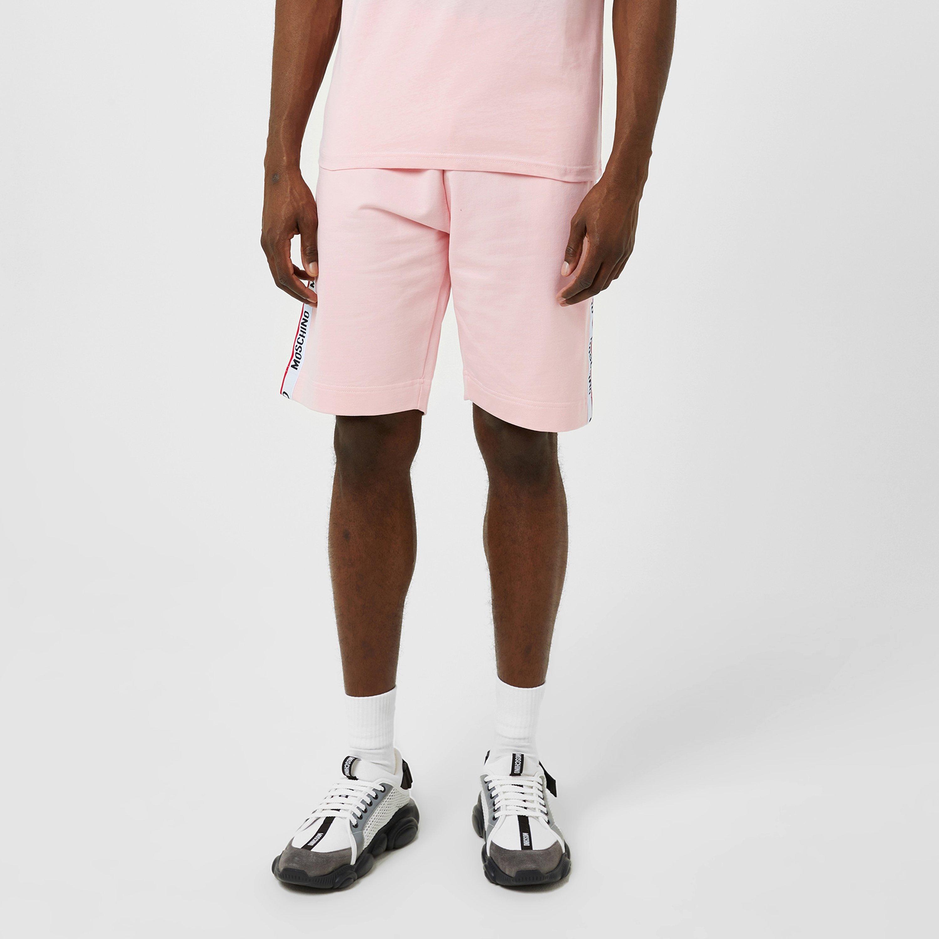 Pink - Moschino - Logo Tape Track Shorts - 3