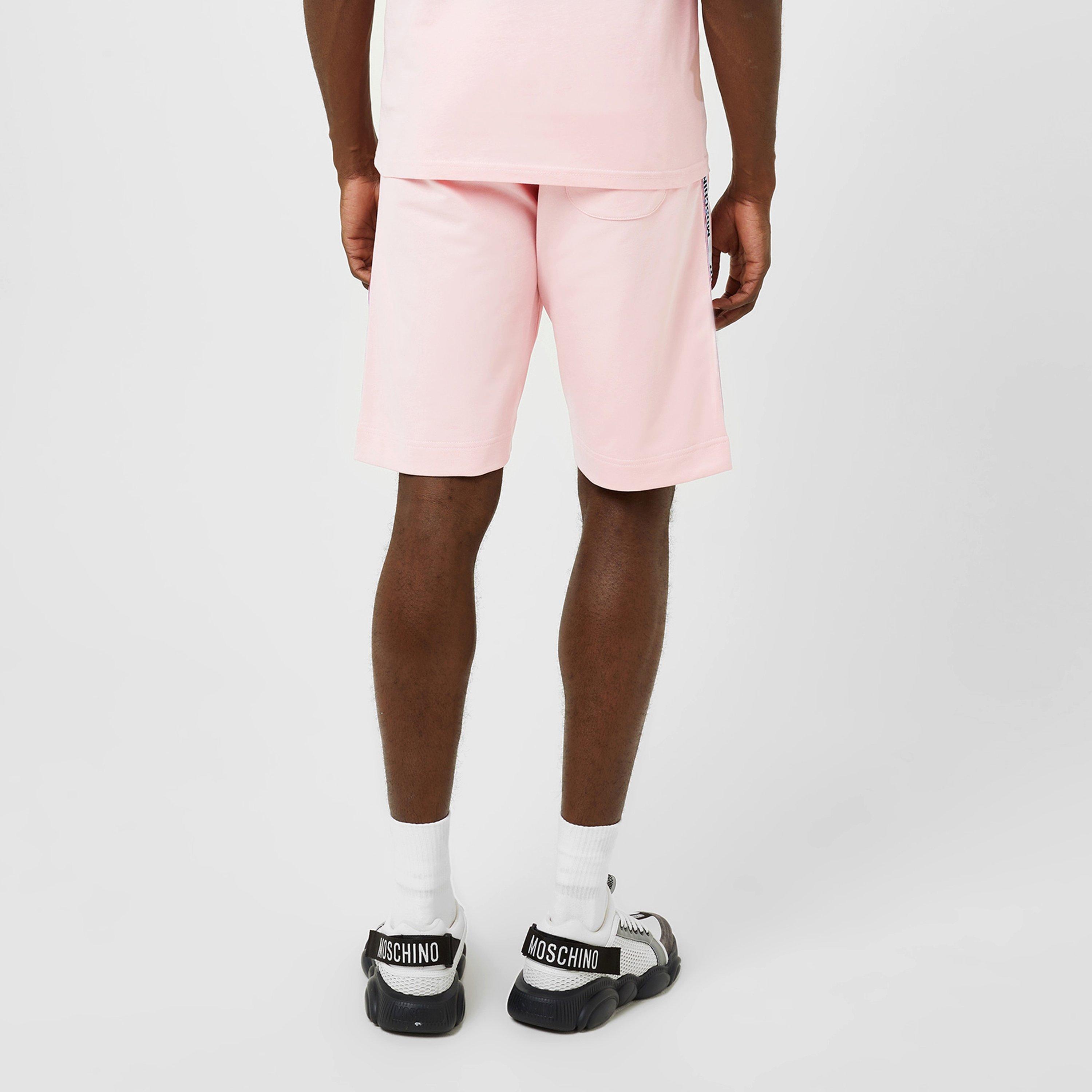 Pink - Moschino - Logo Tape Track Shorts - 4