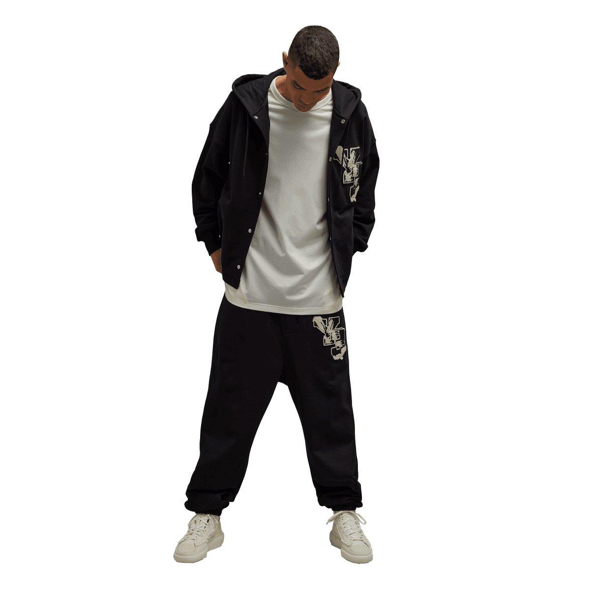 Black - Y3 - Graphic French Terry Joggers - 5