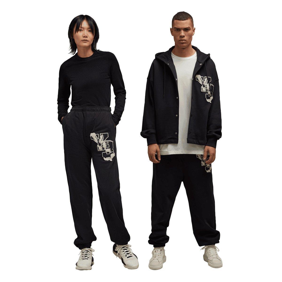 Black - Y3 - Graphic French Terry Joggers - 10