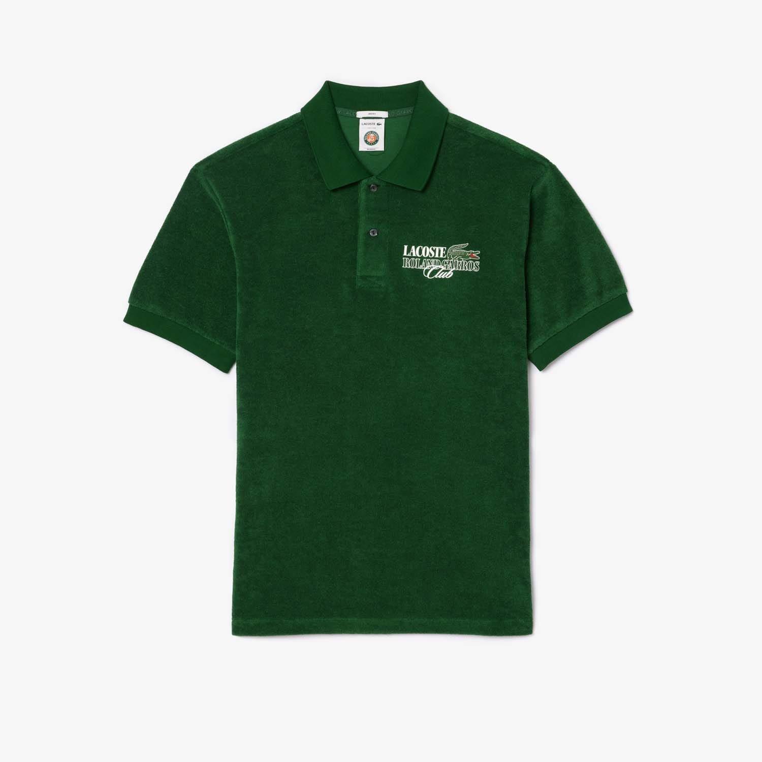Green - Lacoste - Relaxed-Fit Roland-Garros Edition Terry Polo Shirt - 1