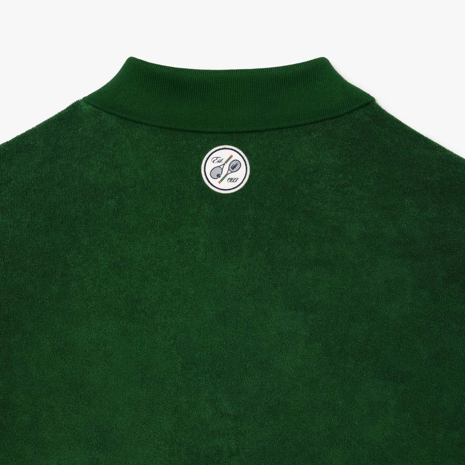 Green - Lacoste - Relaxed-Fit Roland-Garros Edition Terry Polo Shirt - 4
