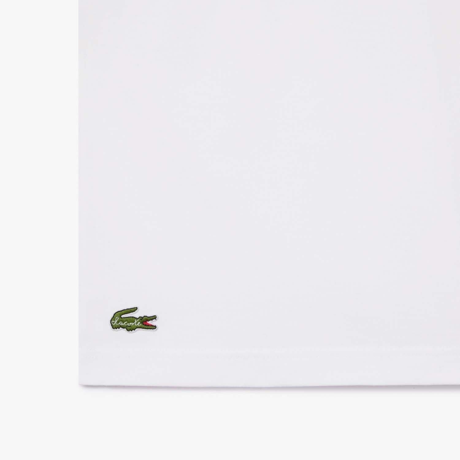 White - Lacoste - Print Cotton T-Shirt - 2