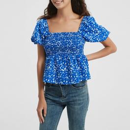 Be You Puff Sleeve Peplum Top