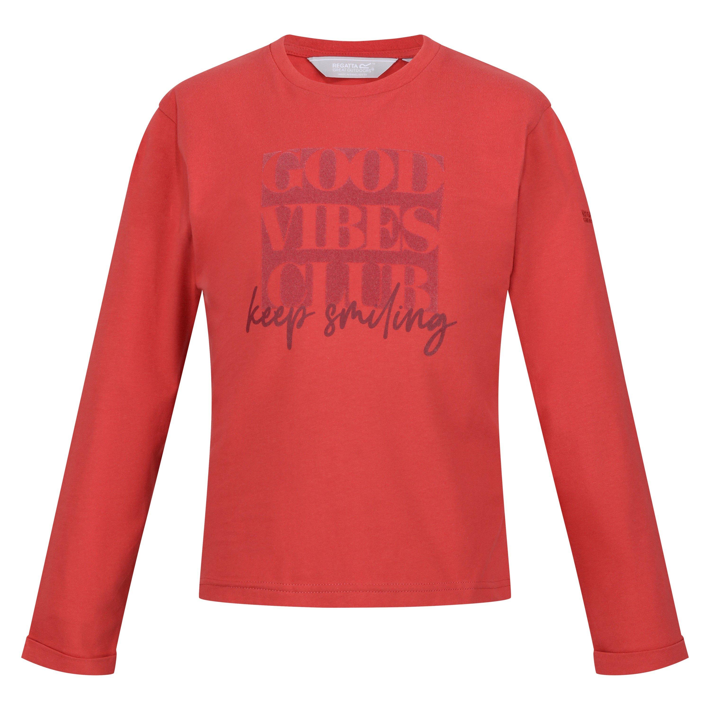 MinrlRdGdVib - Regatta - Unisex Kids' WenbieIII Long Sleeve T-Shirt - 1