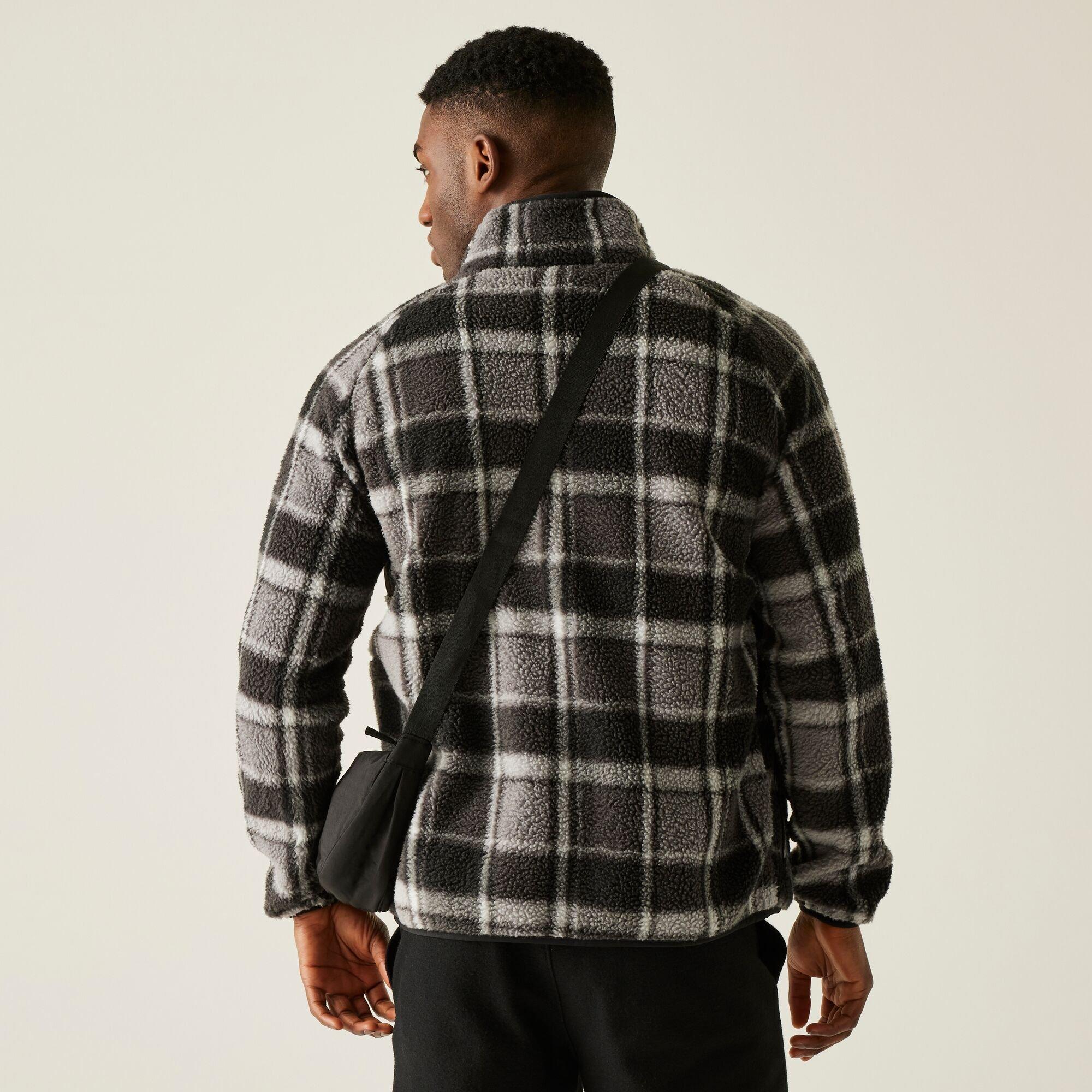 Black Grey Chec - Regatta - Men's Frankie Borg Full-Zip Fleece - 2