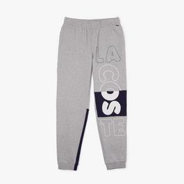 Lacoste Heritage Destructed Branding Cotton Fleece Joggers