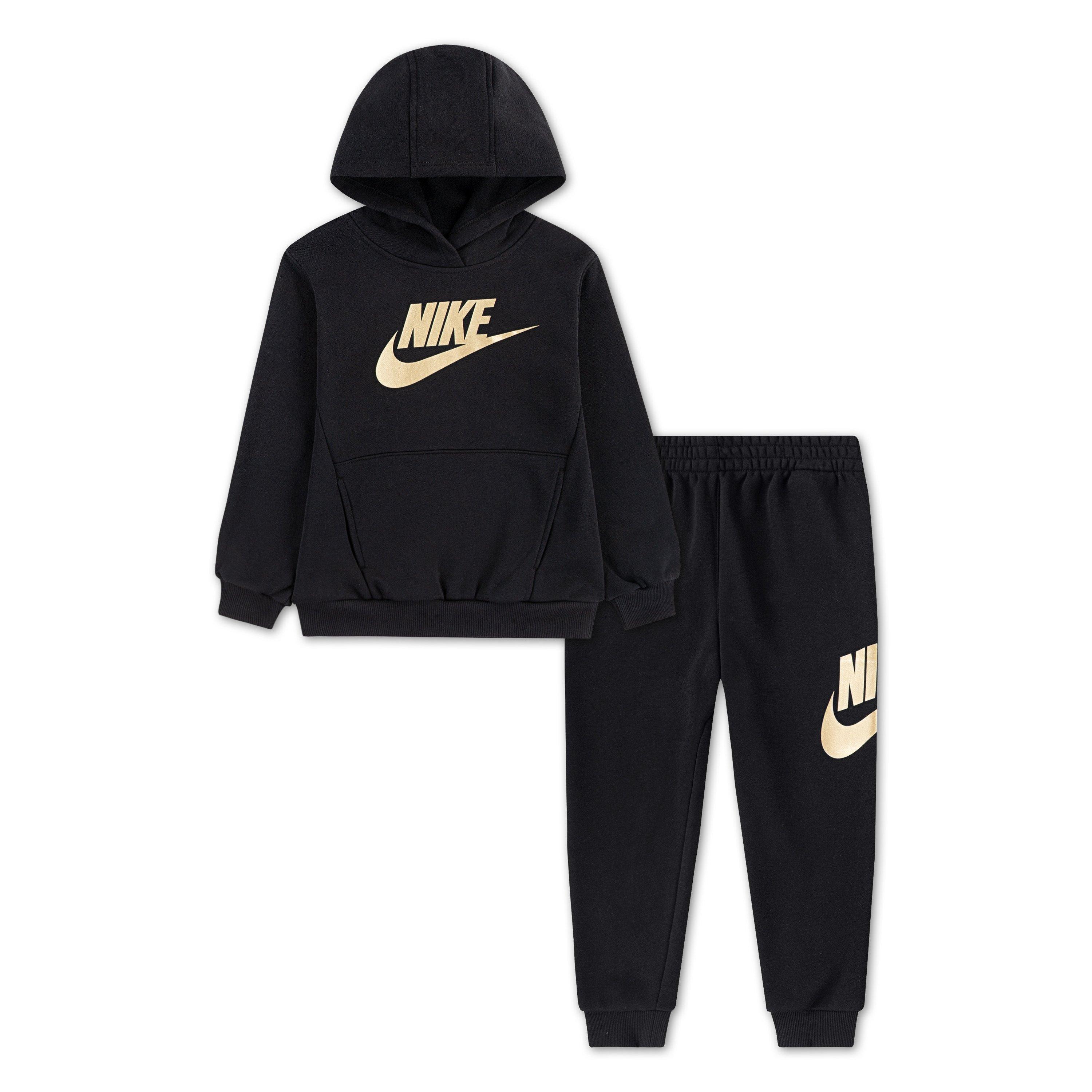 Nike  Infant Fleece Tracksuit Infants - Black/Gold - 3-4 Yrs