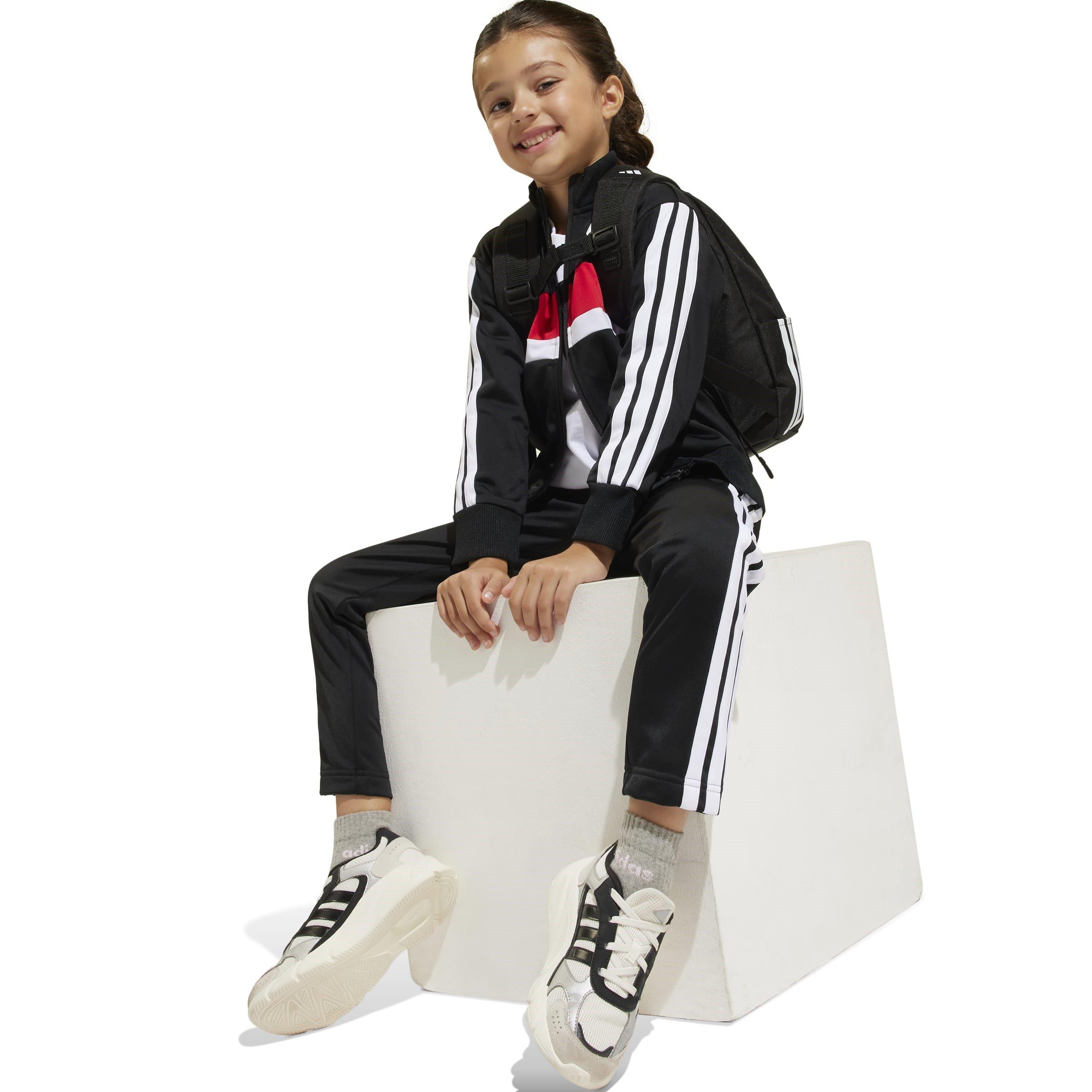 Nero/Rosso - adidas - Seasonal Essentials Tiberio 3-Stripes Tracksuit Infants - 4
