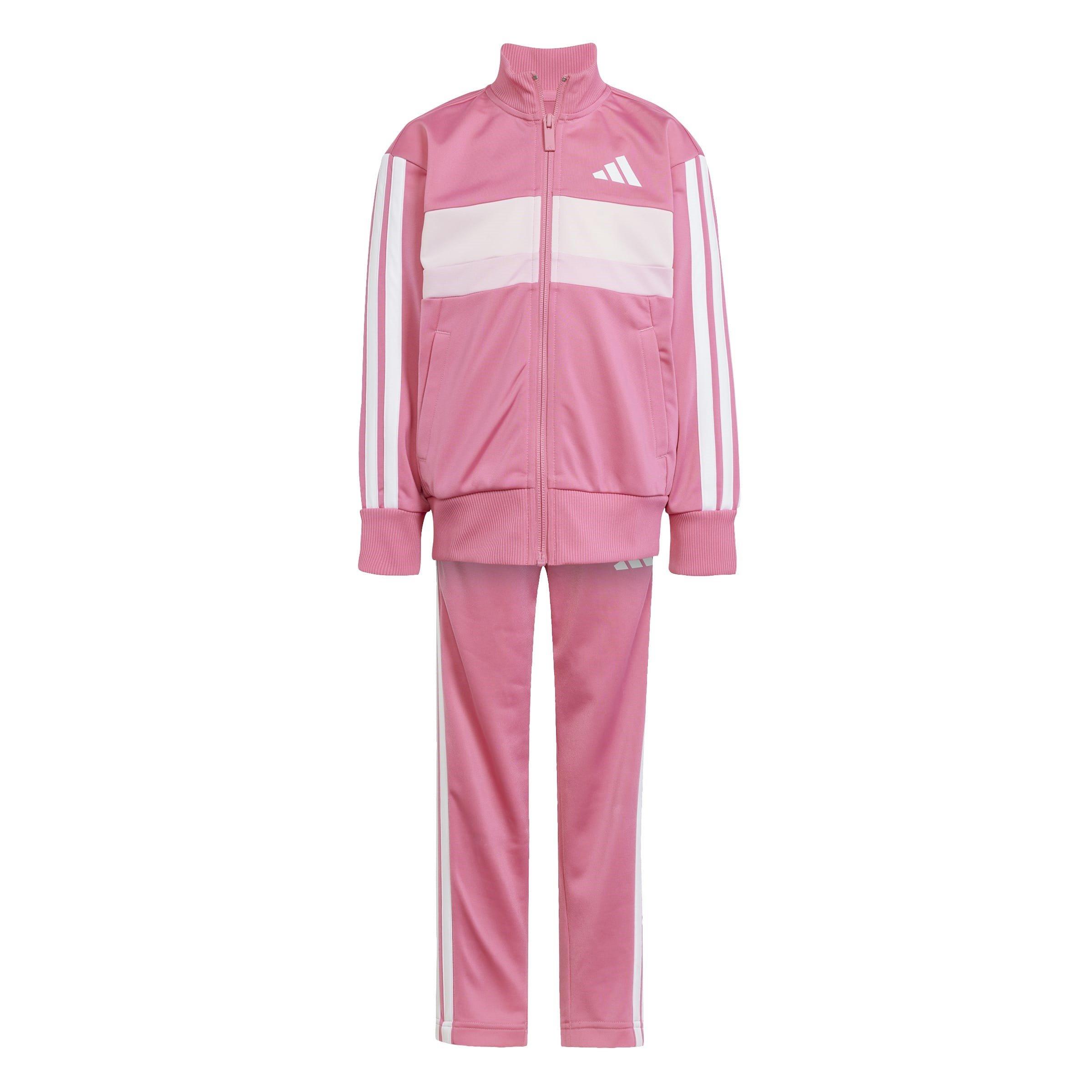 Adidas  Seasonal Essentials Tiberio 3-Stripes Tracksuit Infants - Pink/White - 3-4 Years