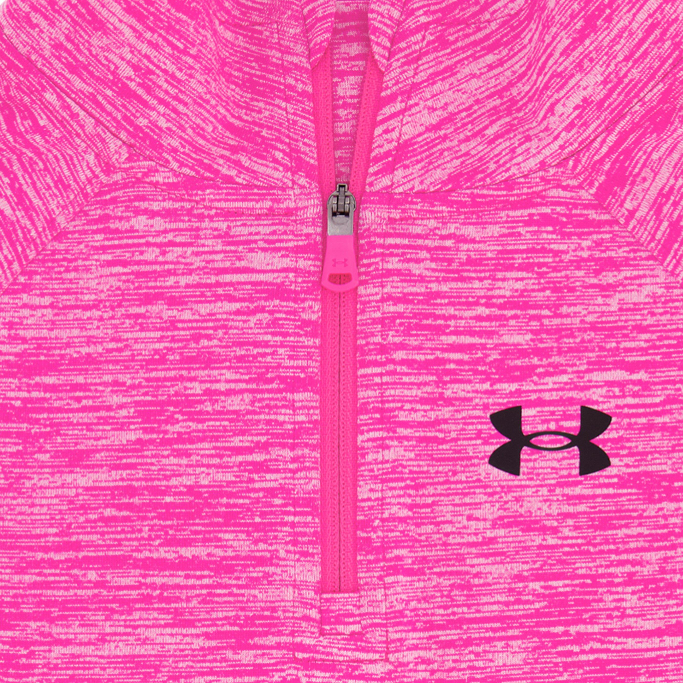 Black/Pink - Under Armour - Quarter-Zip Poly Tracksuit - 3