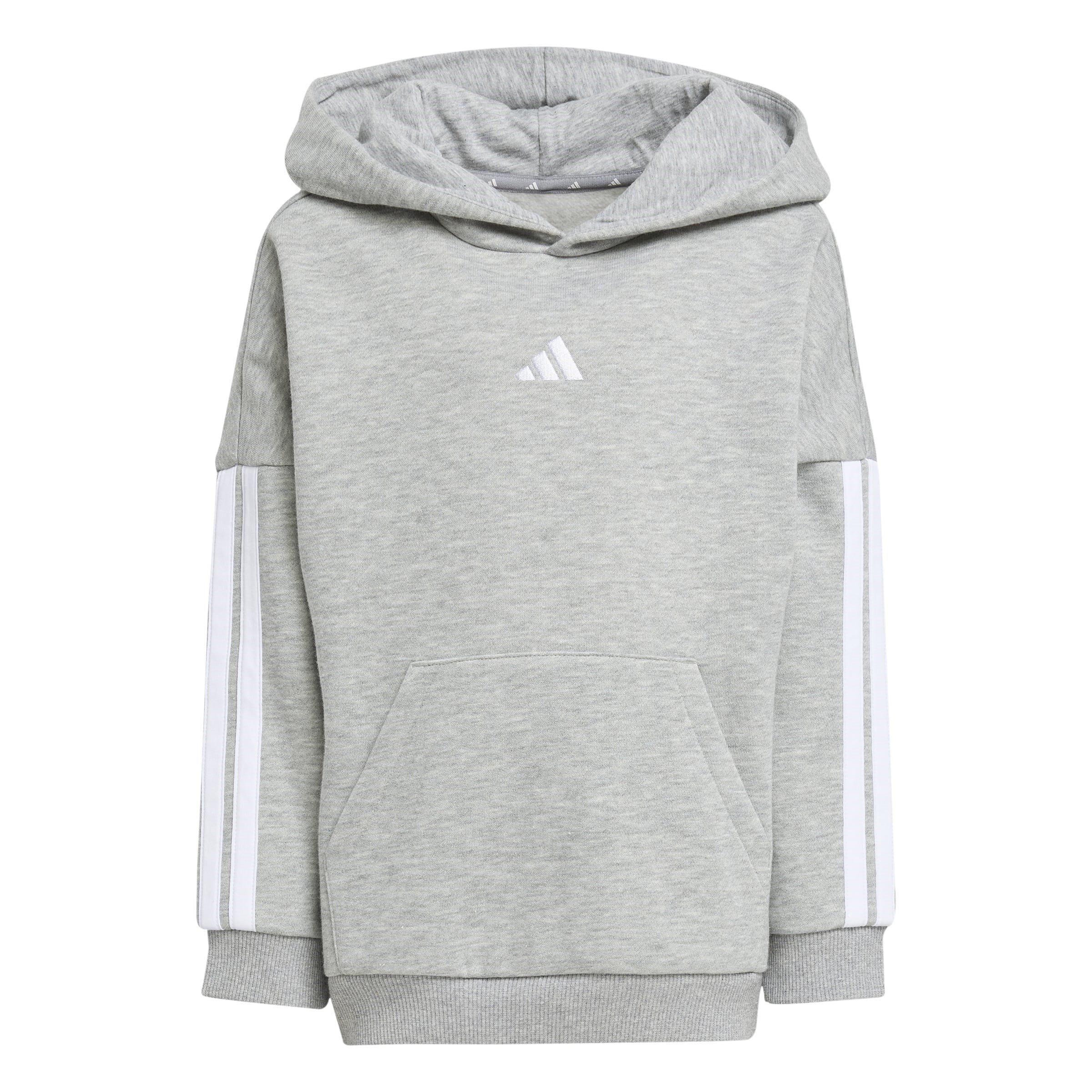 Grey/White - adidas - 3-Stripes Essentials Fleece Tracksuit Infants - 4