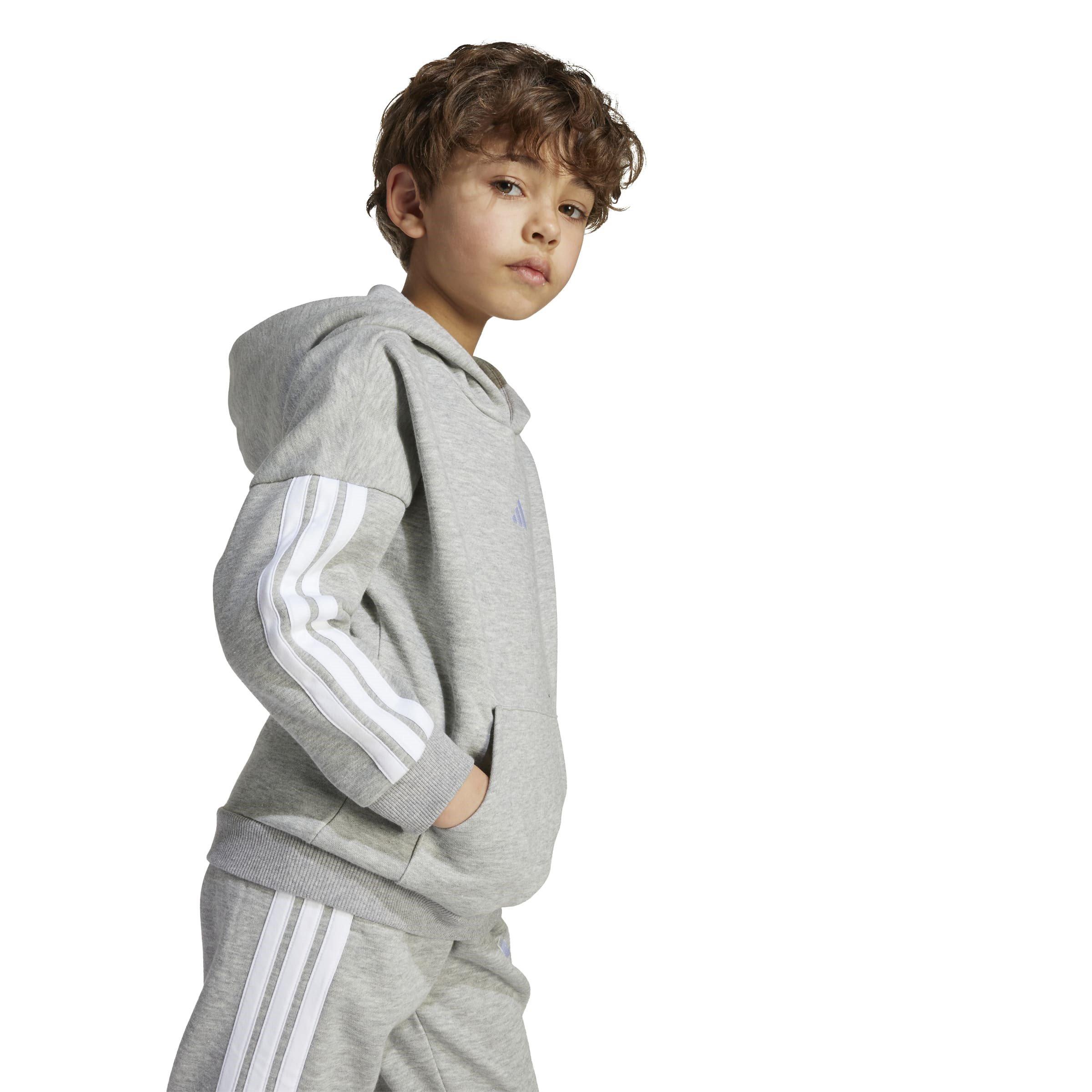 Grey/White - adidas - 3-Stripes Essentials Fleece Tracksuit Infants - 6