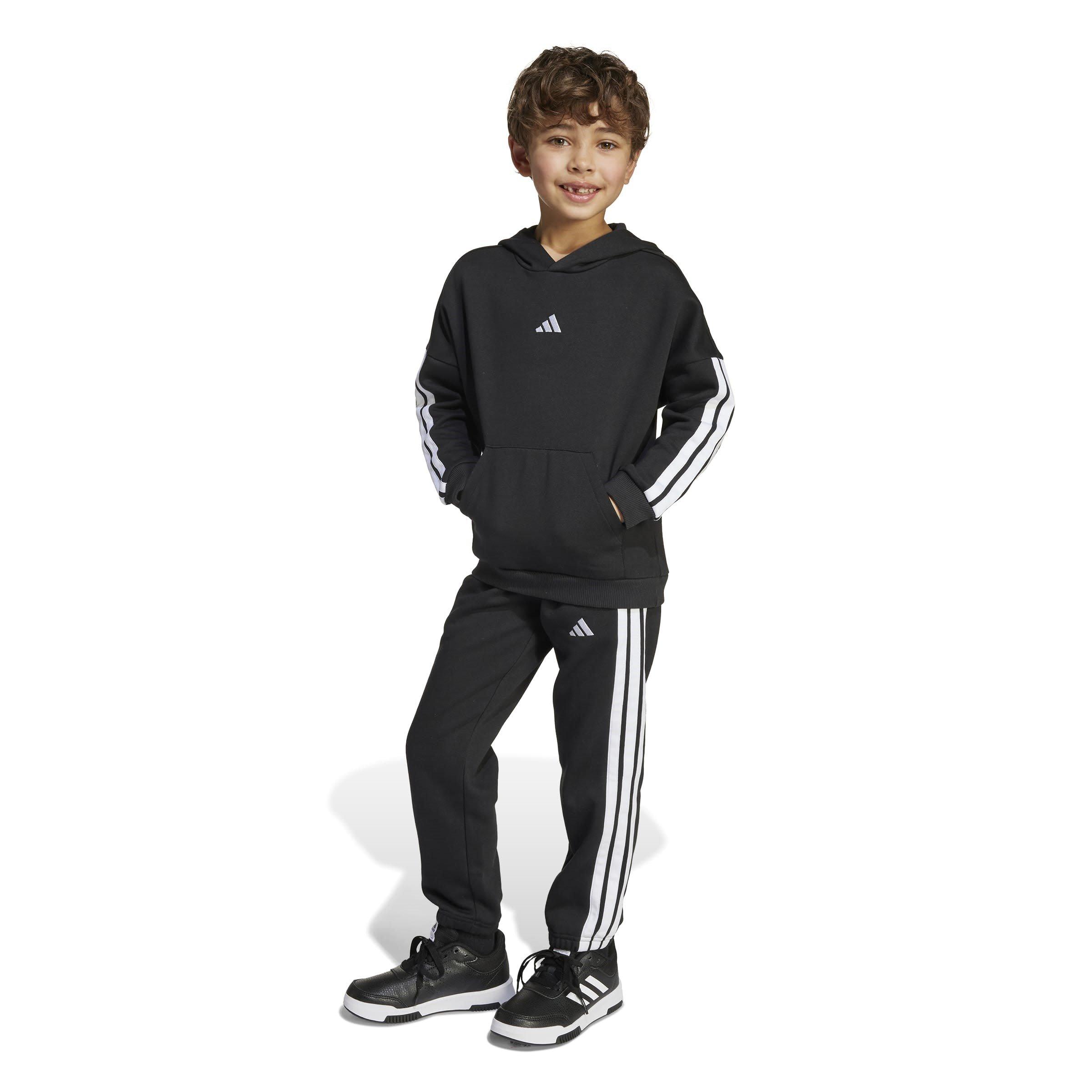 Black/White - adidas - 3-Stripes Essentials Fleece Tracksuit Infants - 2