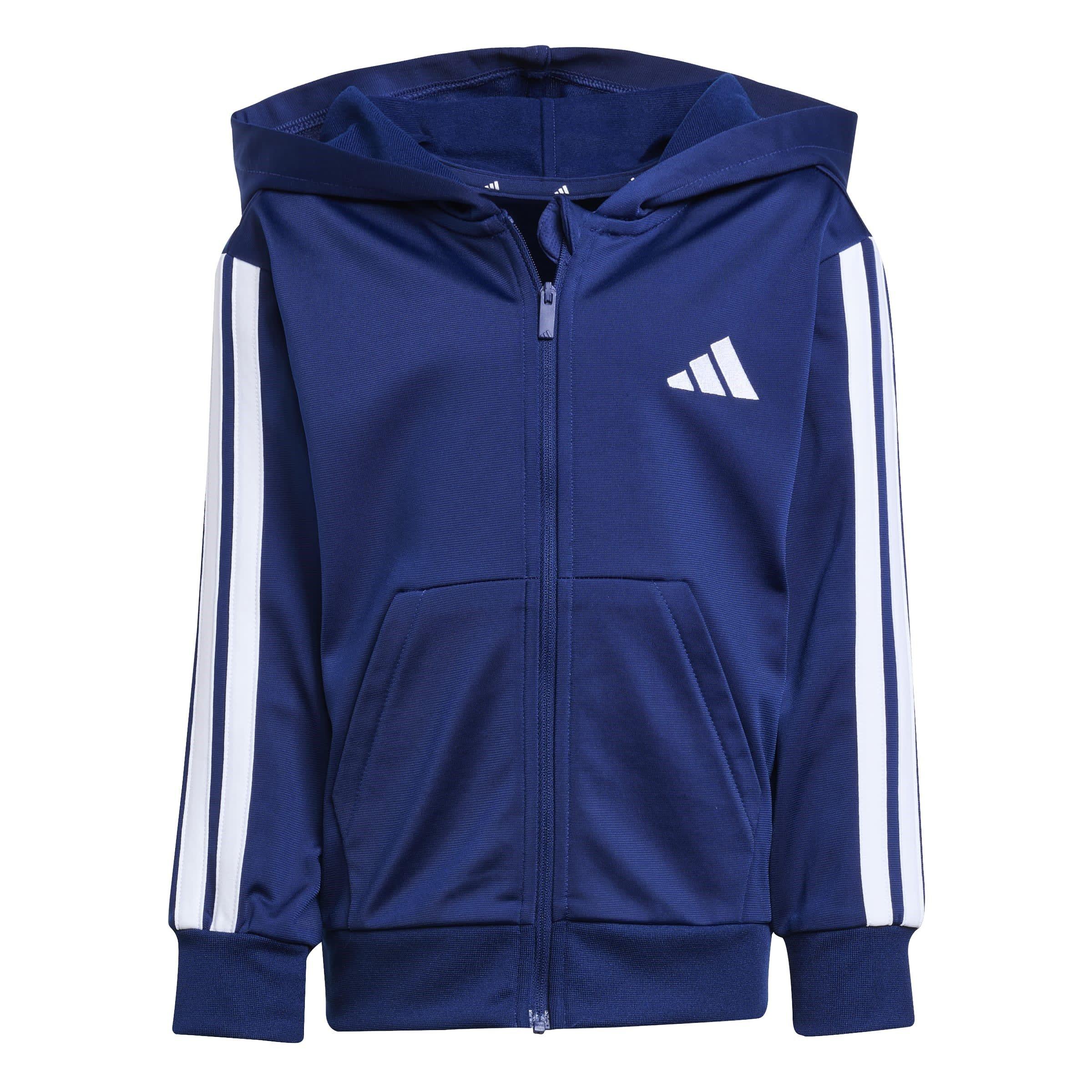 Navy/White - adidas - Stripe Poly Tracksuit - 6