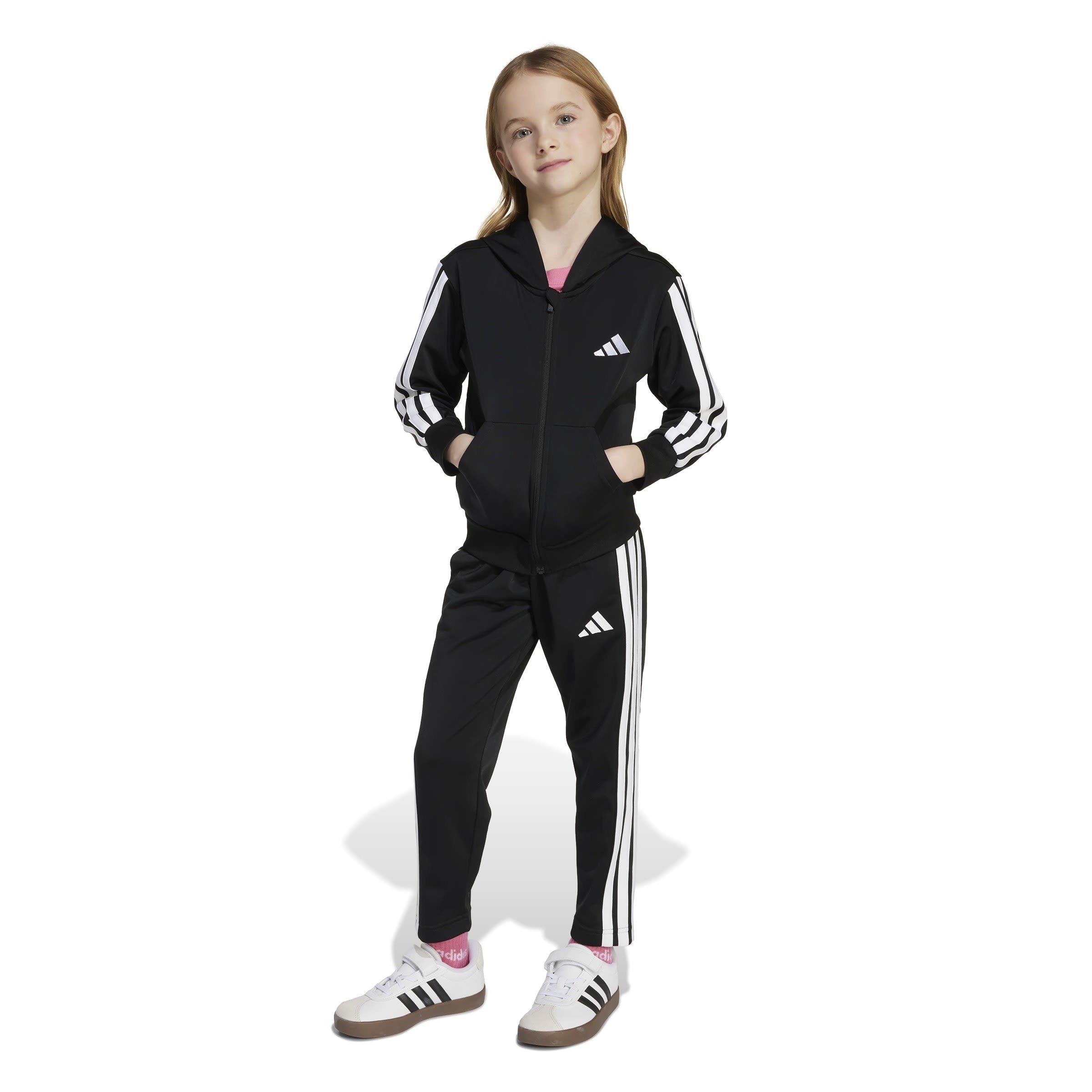 Negro/Blanco - adidas - 3 Stripe Poly Tracksuit - 4