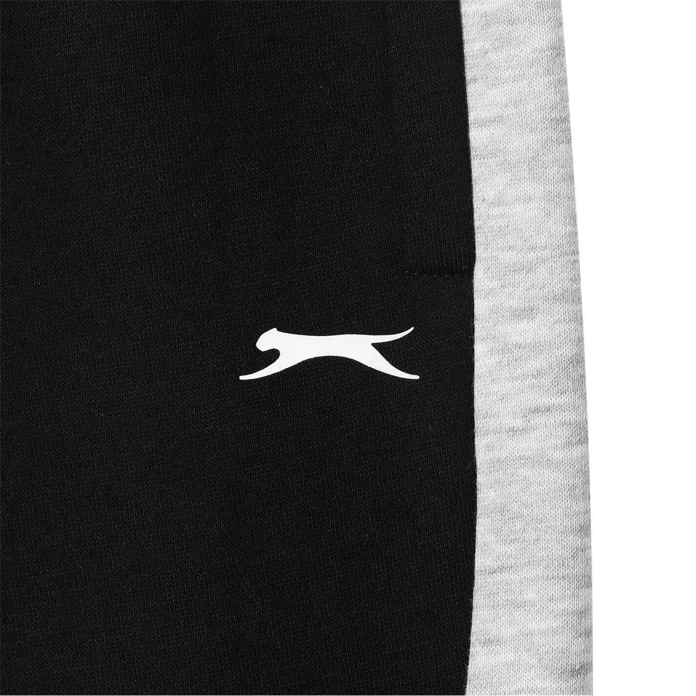 Crna - Slazenger - Fleece Full Zip Tracksuit Infant - 5