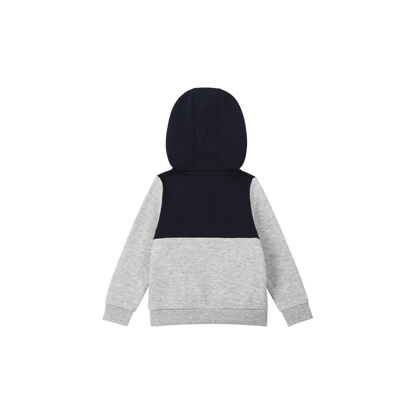 Grey/Navy - Slazenger - Fleece Full Zip Tracksuit Infant - 3