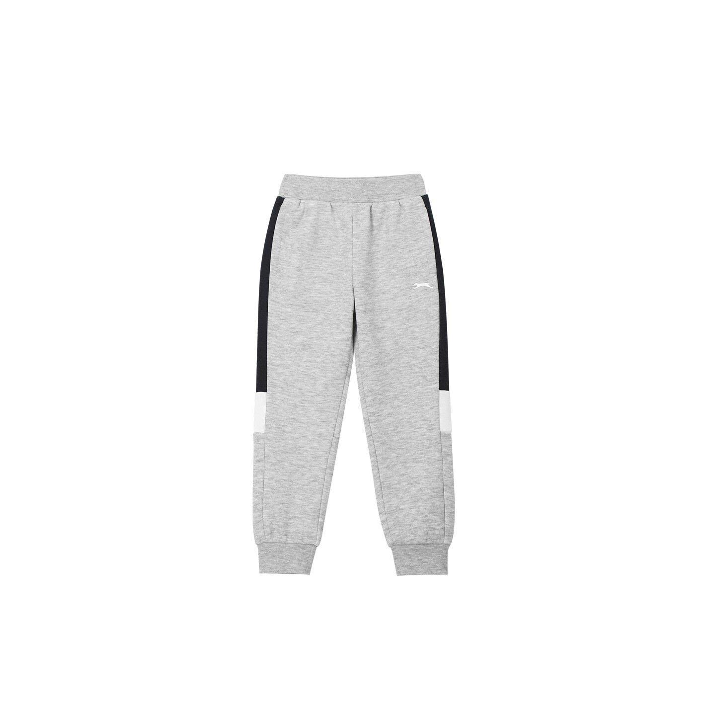 Grey/Navy - Slazenger - Fleece Full Zip Tracksuit Infant - 4