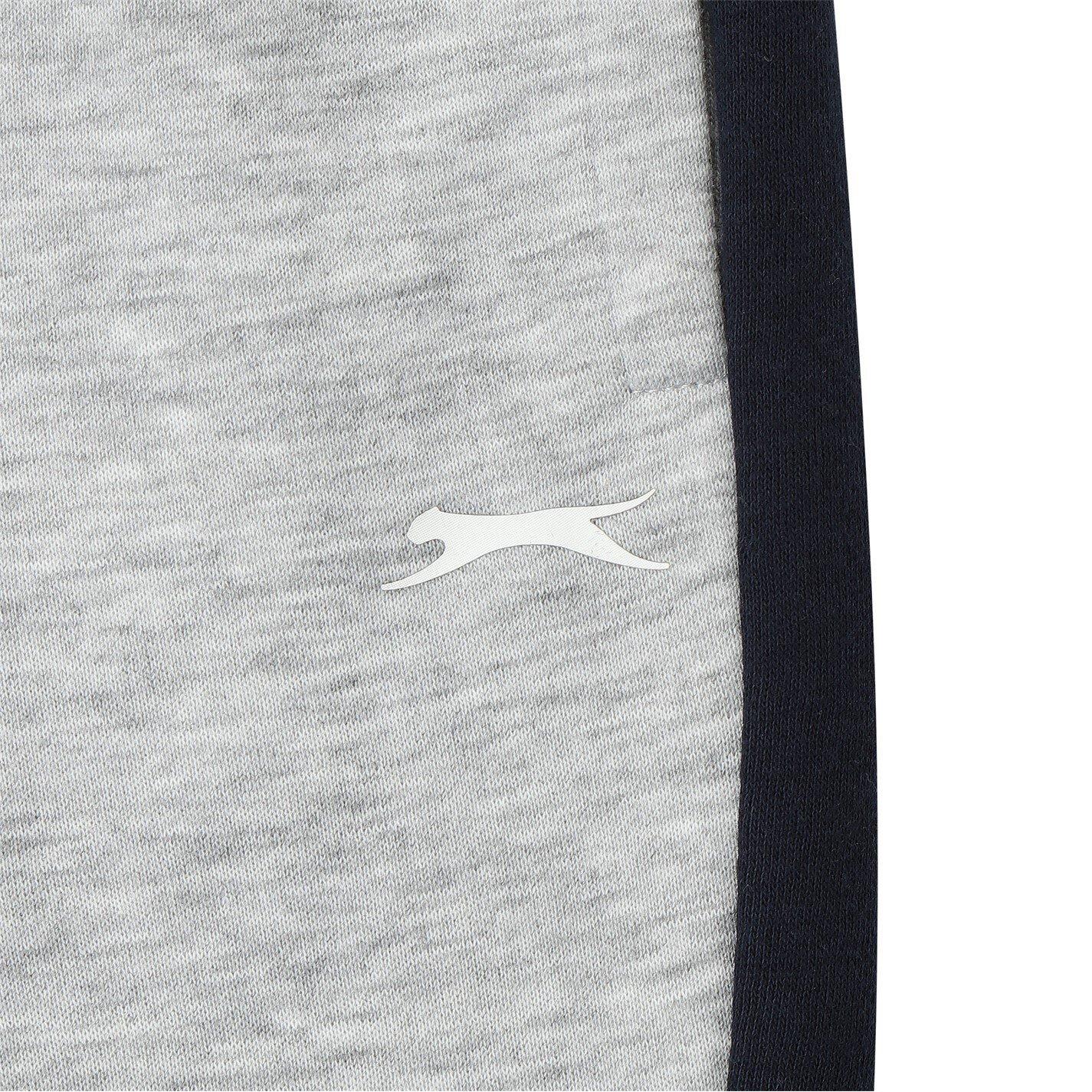 Grey/Navy - Slazenger - Fleece Full Zip Tracksuit Infant - 5