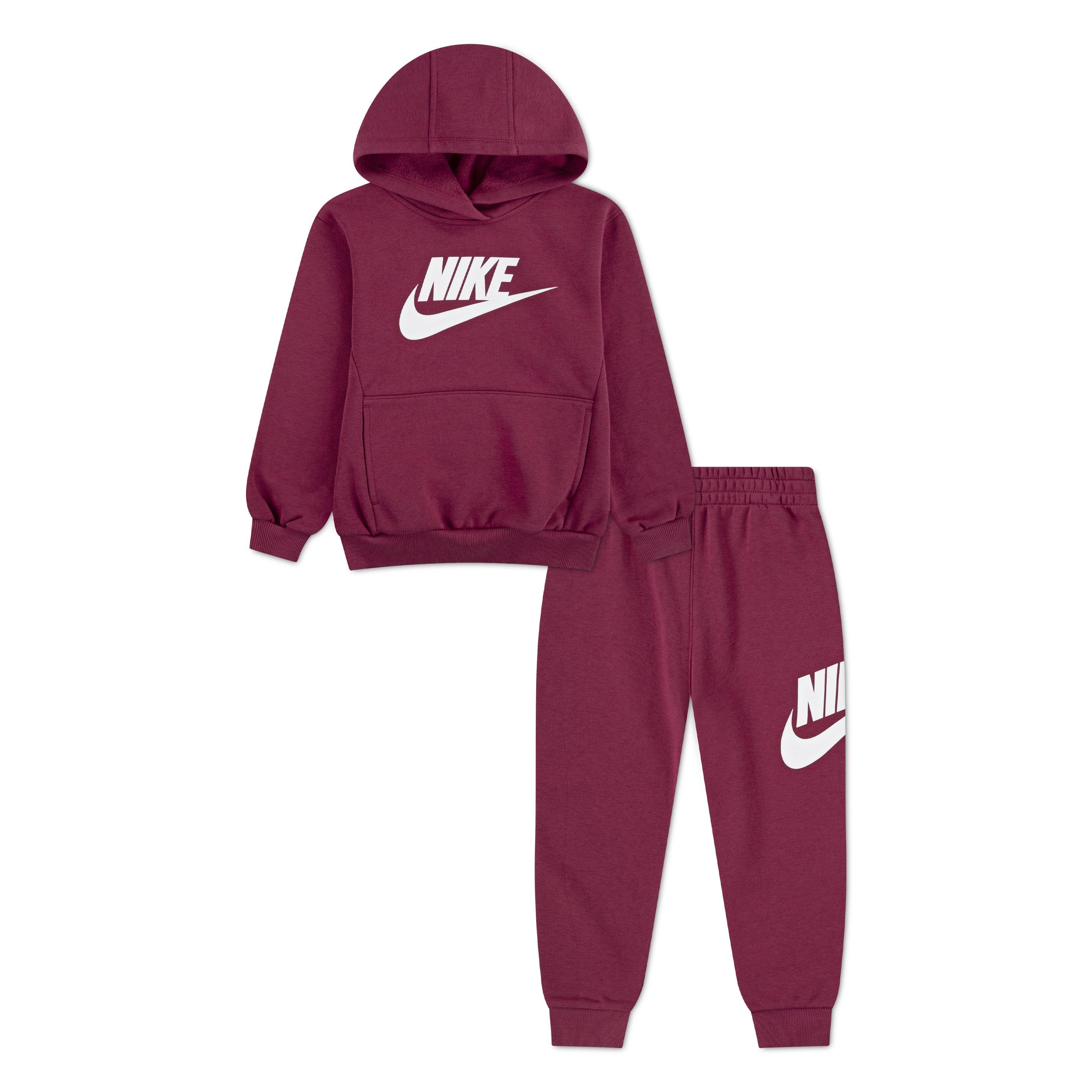 nike essential burgundy tracksuit