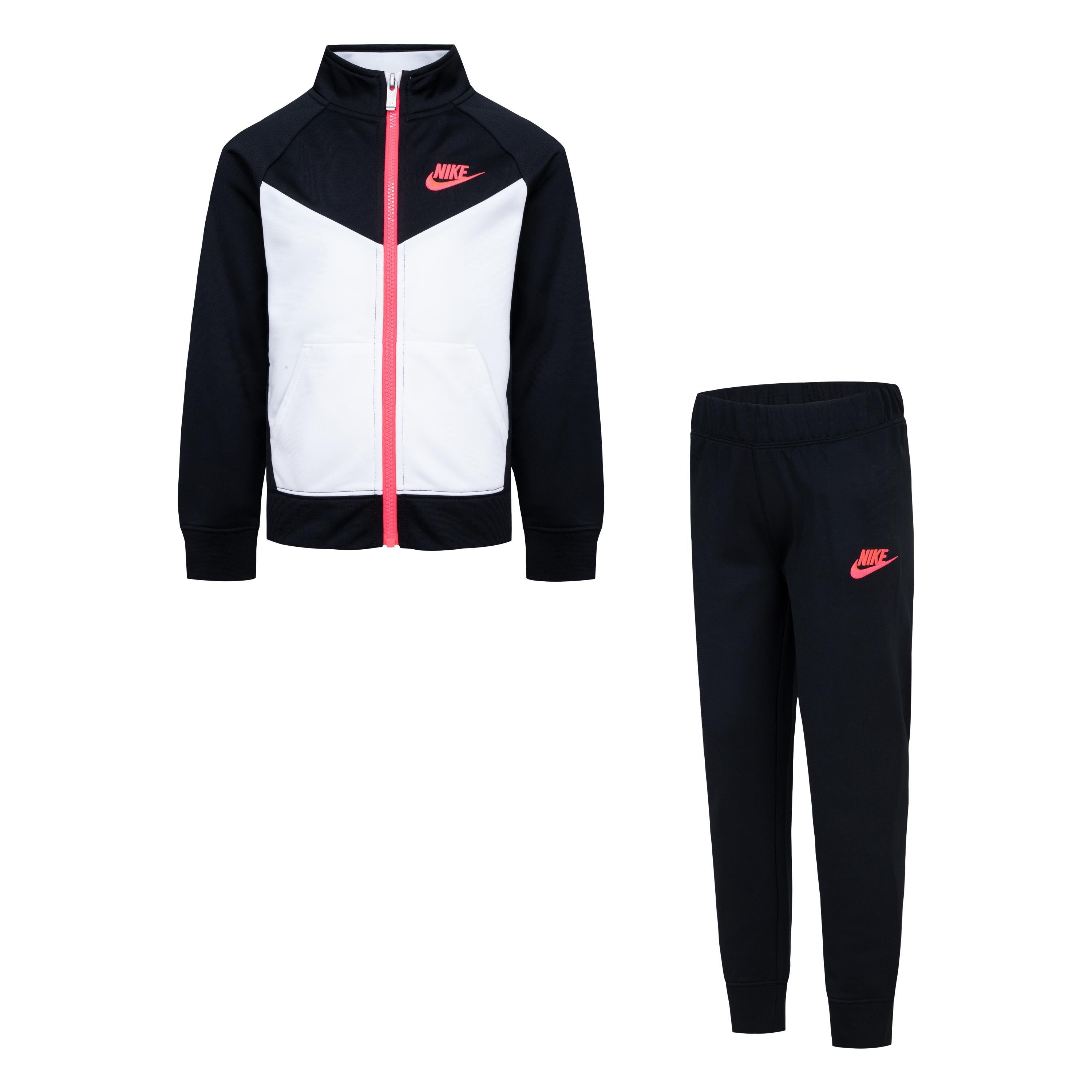 Nike  Nsw Poly Tracksuit Infant Girls - Black/White/Pnk - 5-6 Years