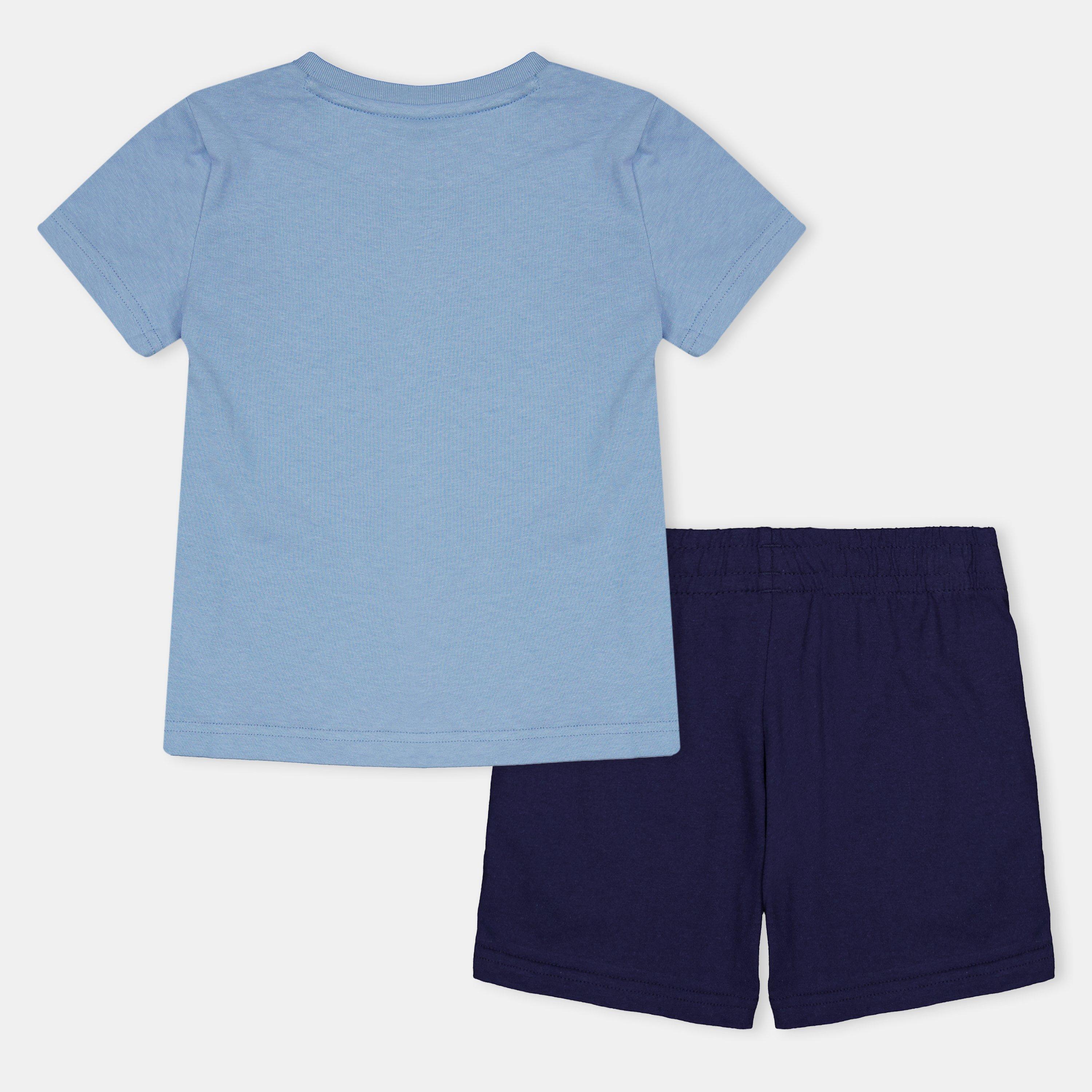 Zen Blu - Puma - Ess No.1 Logo Tee And Shorts Set Ps Tracksuit Boys - 2