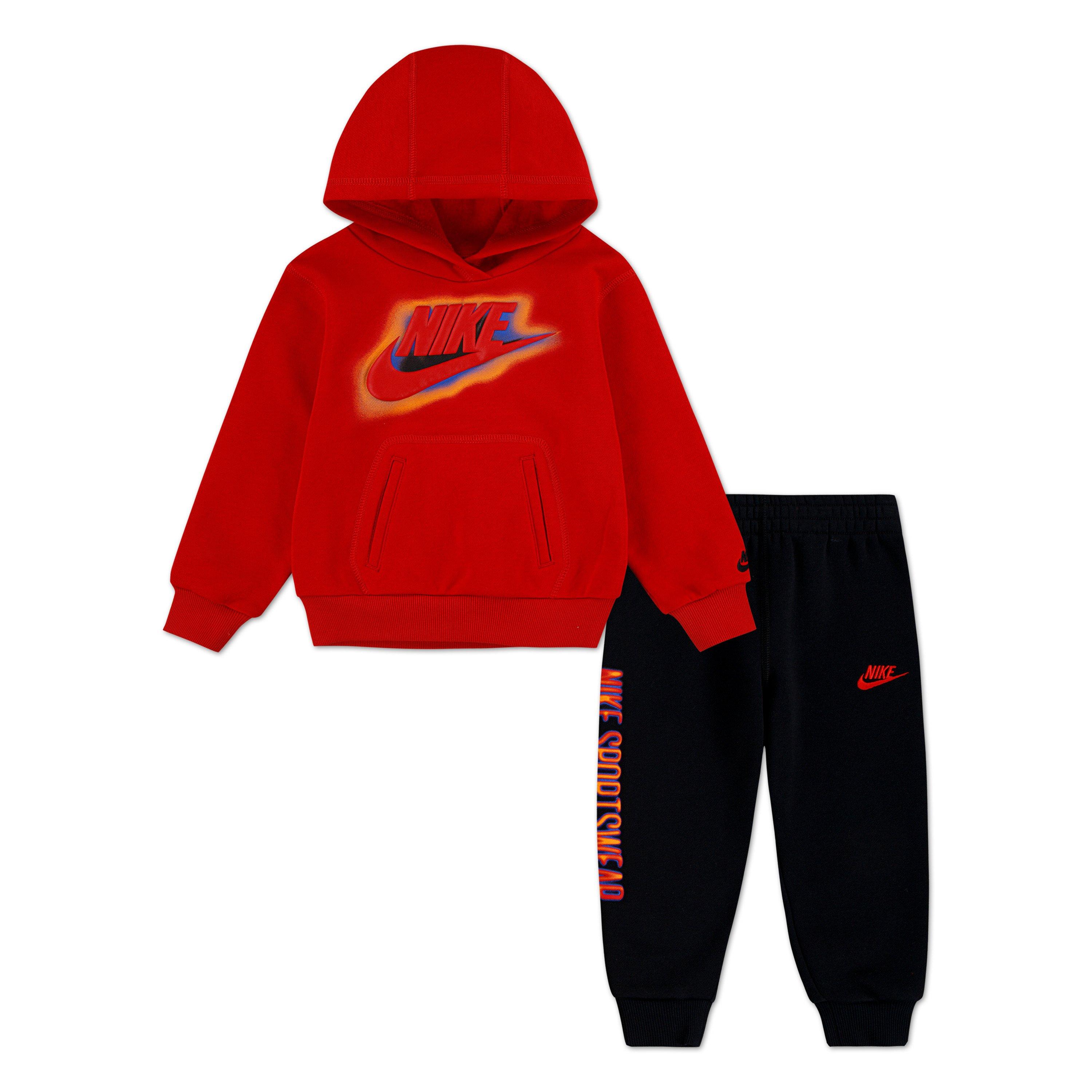 Black/Red - Nike - Kids' Fleece Tracksuit