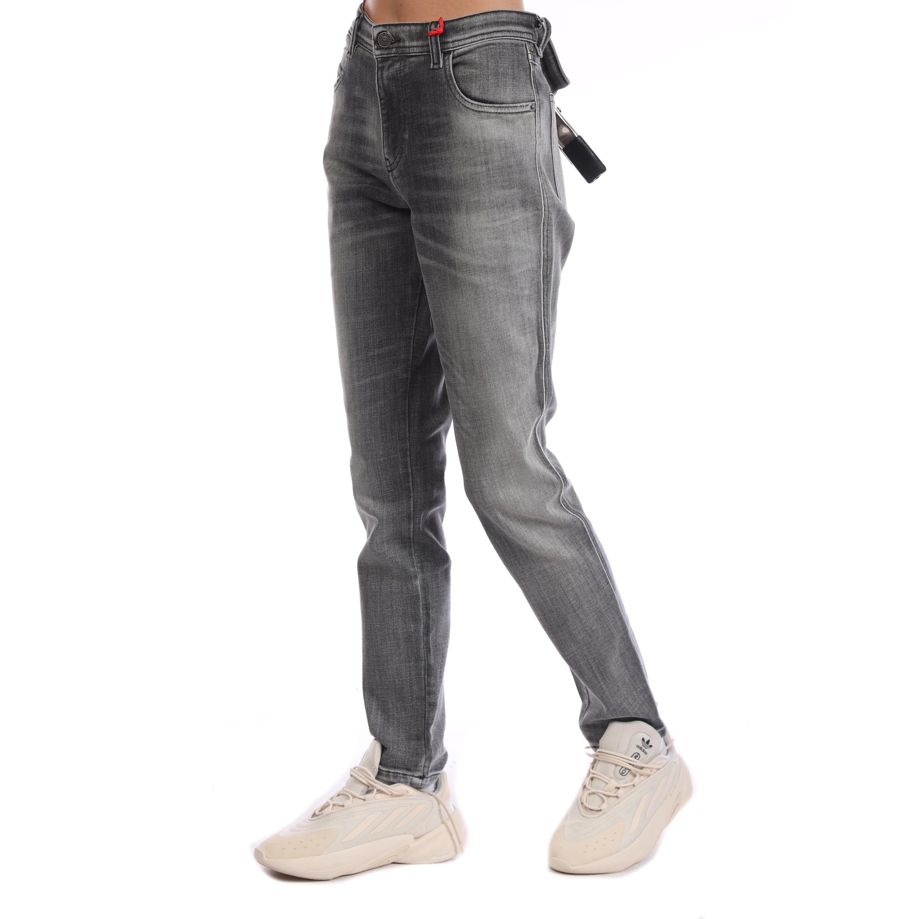 Black Grey - Diesel - 2015 Babhila Skinny-Fit Jeans - 2