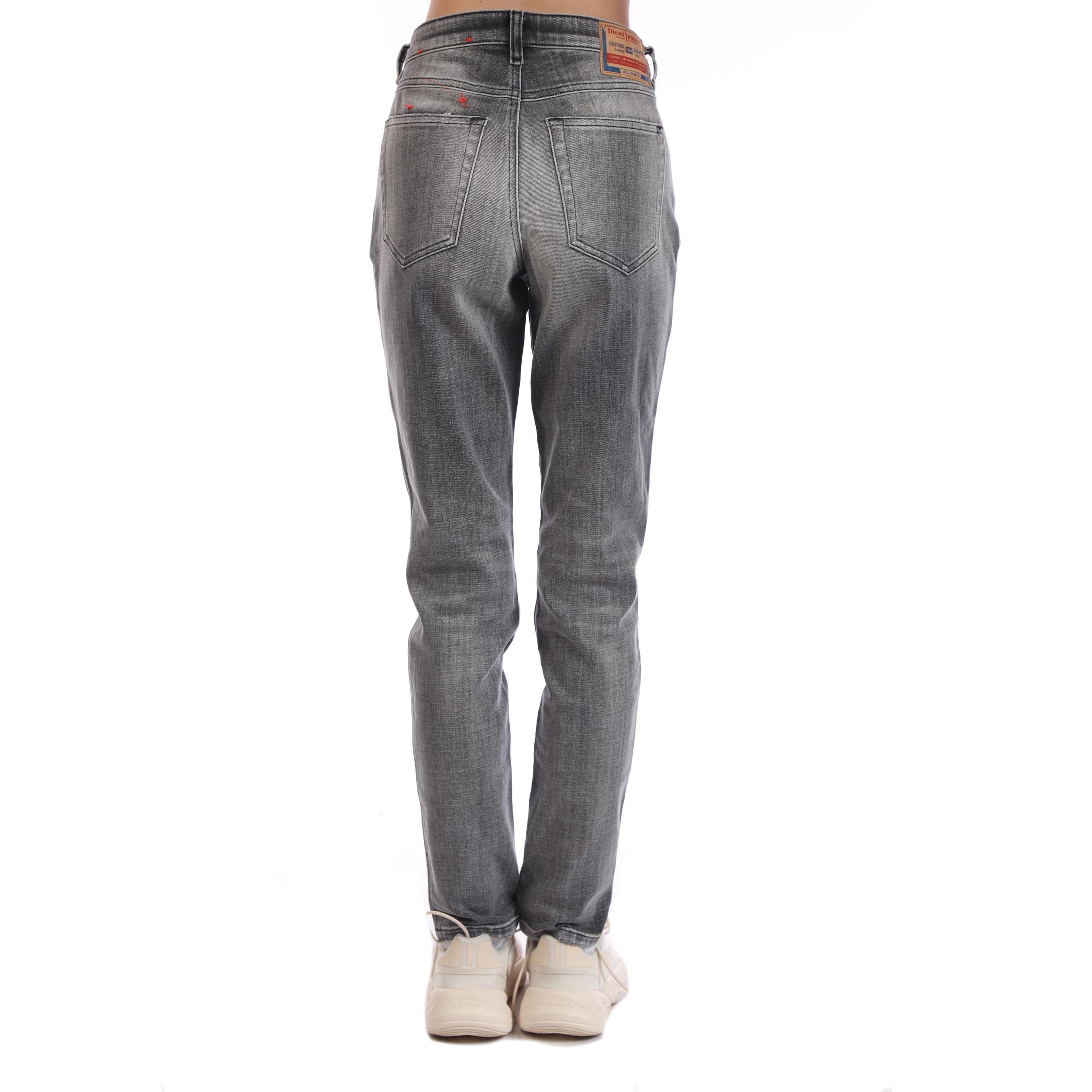 Black Grey - Diesel - 2015 Babhila Skinny-Fit Jeans - 3