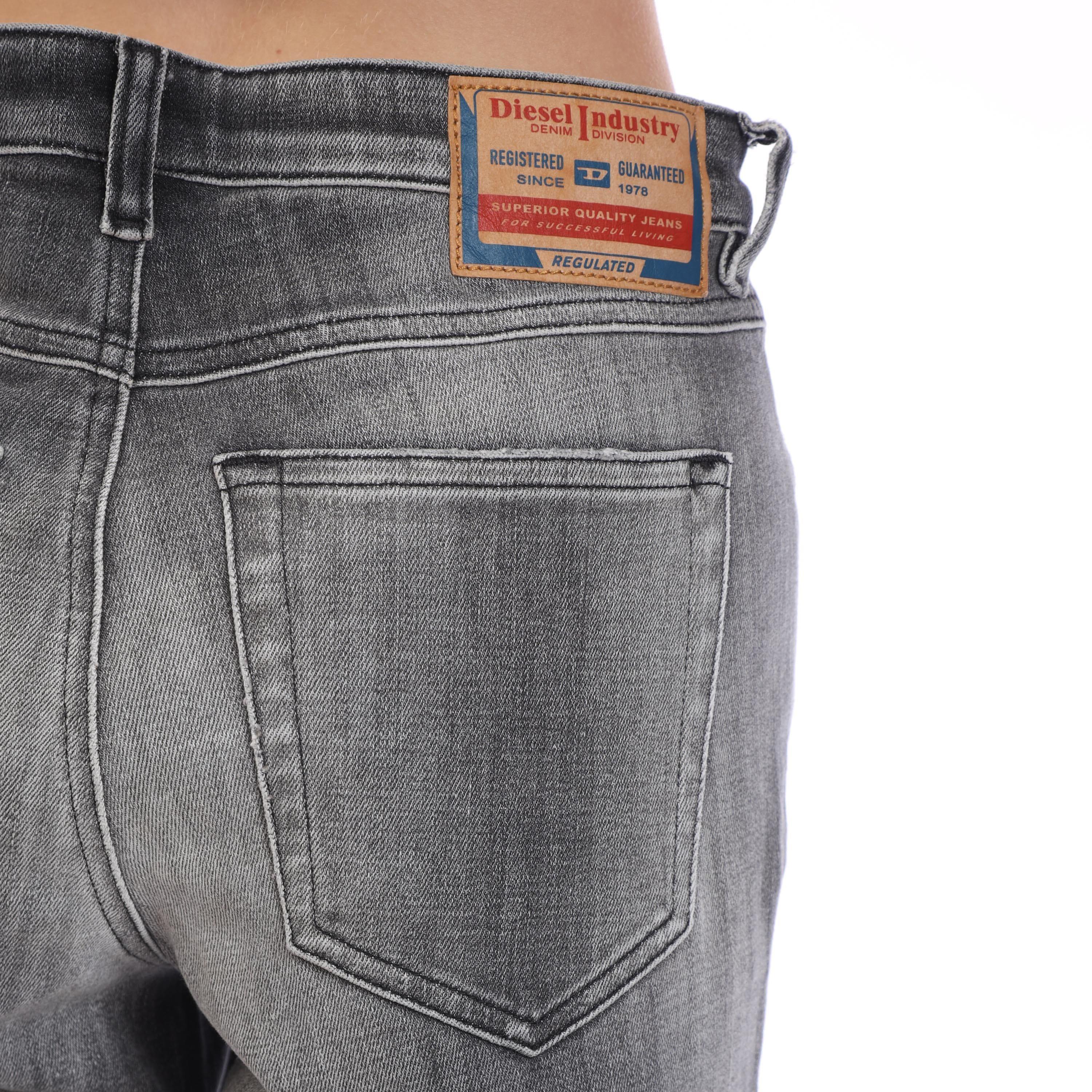 Black Grey - Diesel - 2015 Babhila Skinny-Fit Jeans - 4