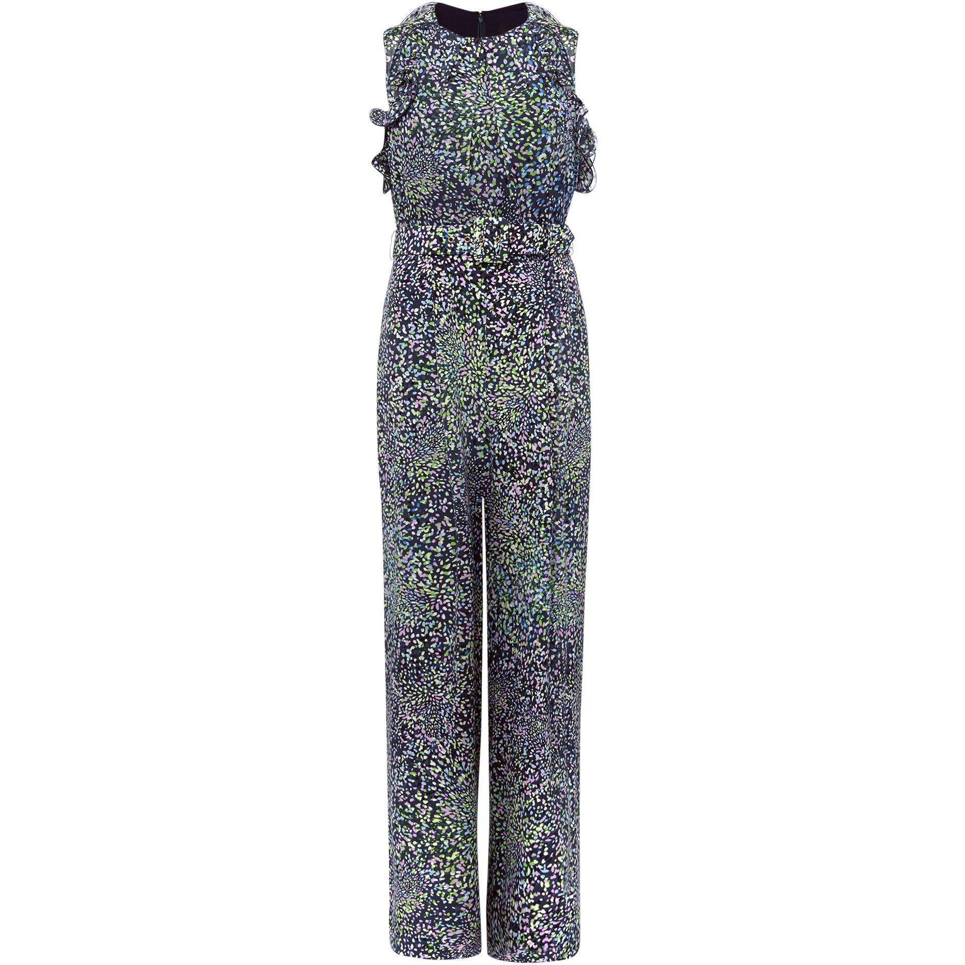 Navy/Multi - Phase Eight - Maggie Ditsy Ruffle Jumpsuit - 1