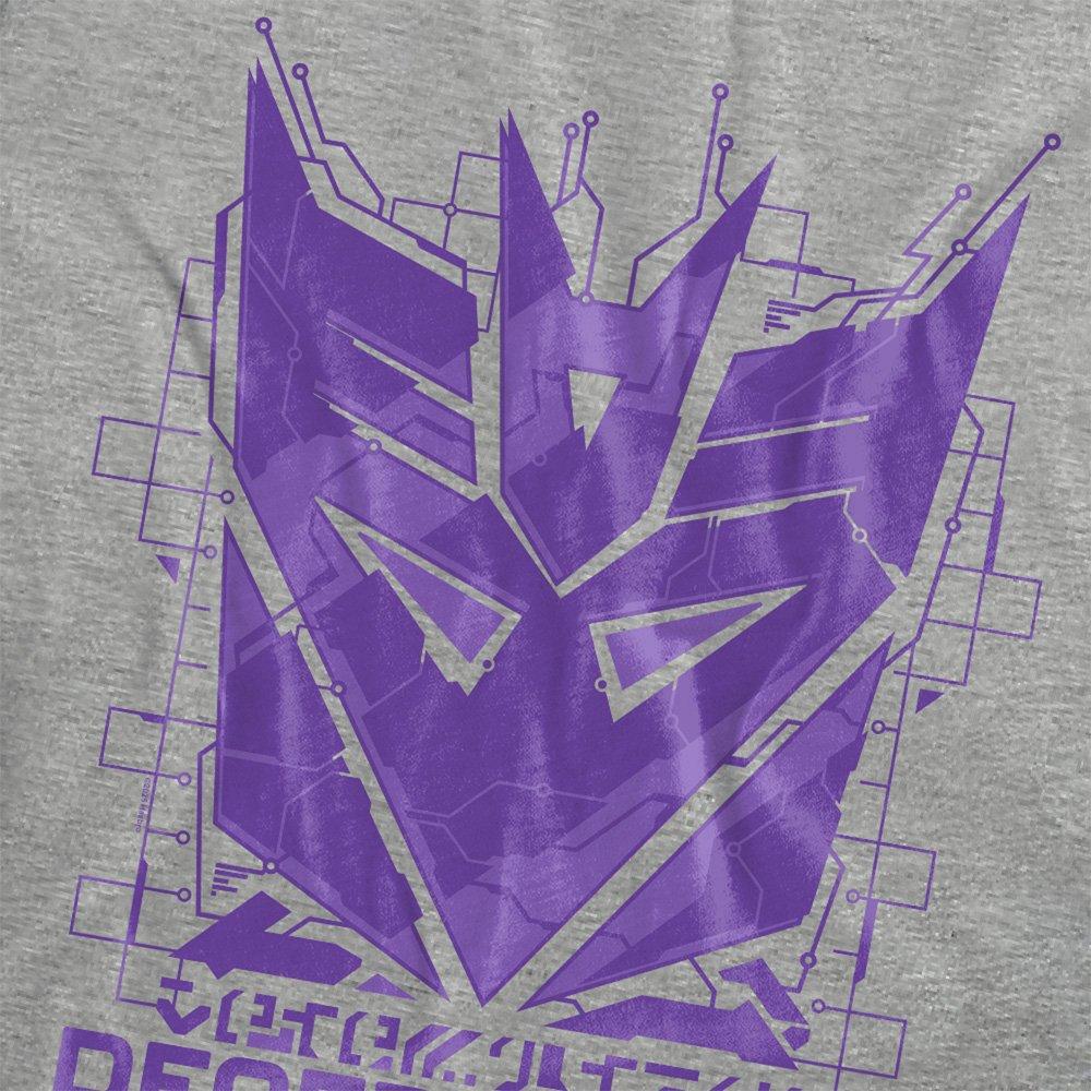 Light Grey - Hasbro - Transformers Decepticon Tech Icon Logo T Athletic - 2