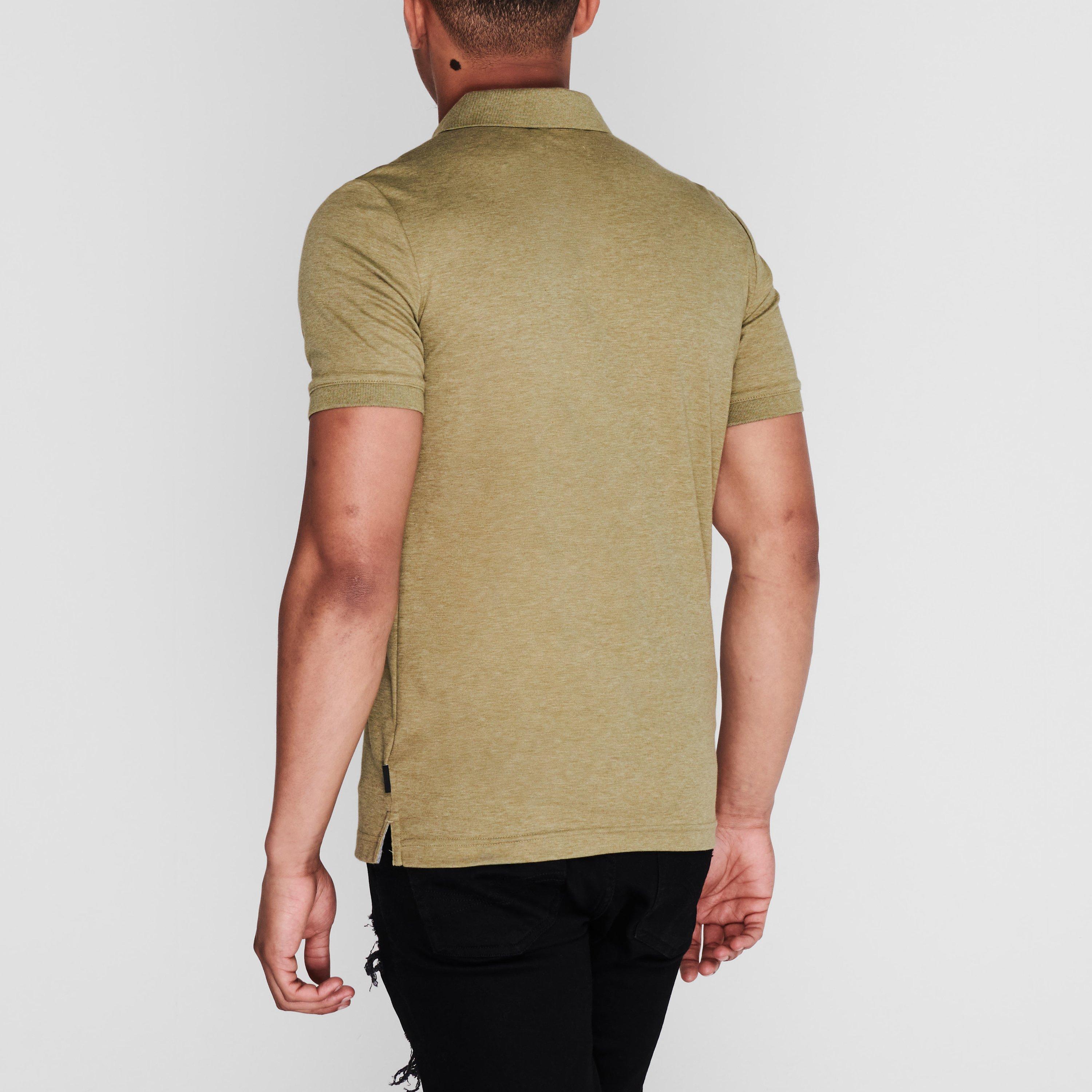 Olive Green - Calvin Klein - Calvin Klein Slim Polo Top - 3