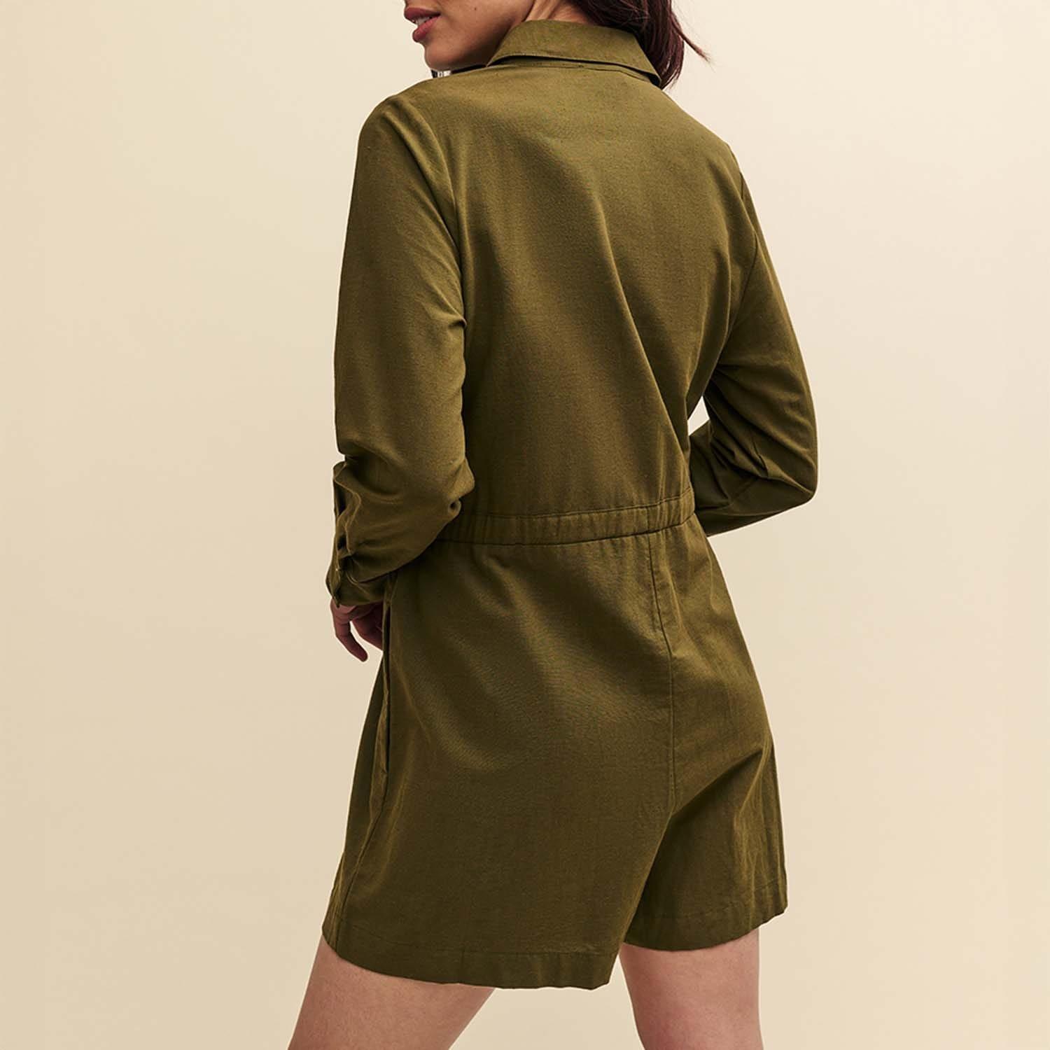 Green - Nobodys Child - Miranda Utility Playsuit - 2