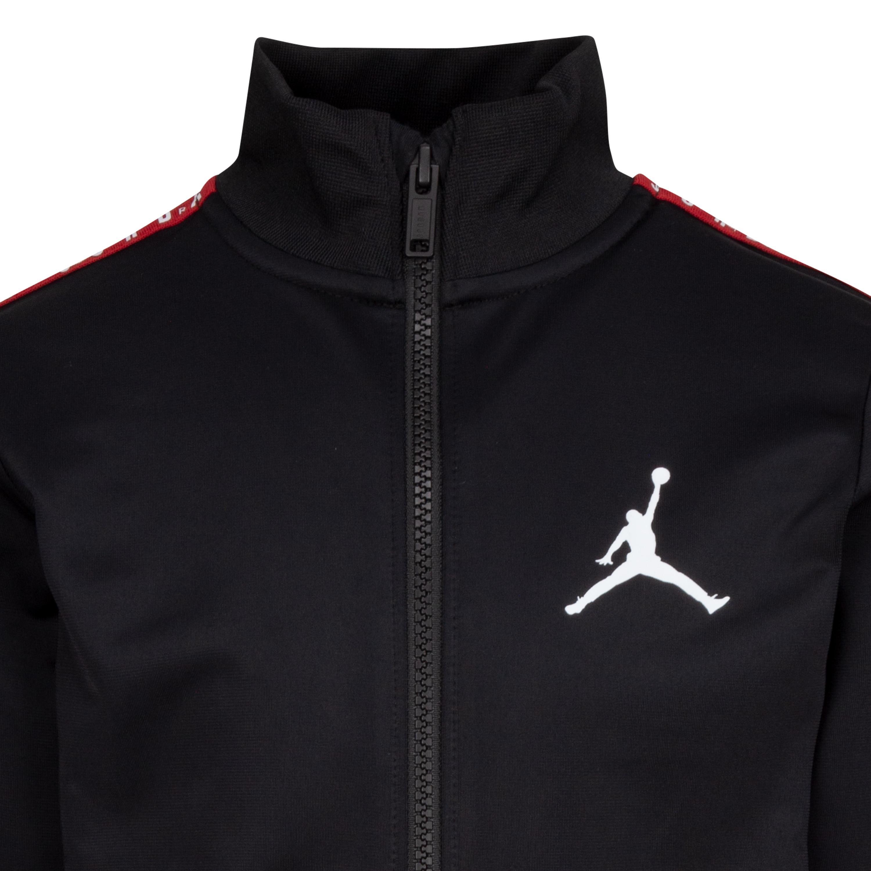 Crno/Crveno - Air Jordan - Unisex Kids' Tape Poly Tracksuits - 4