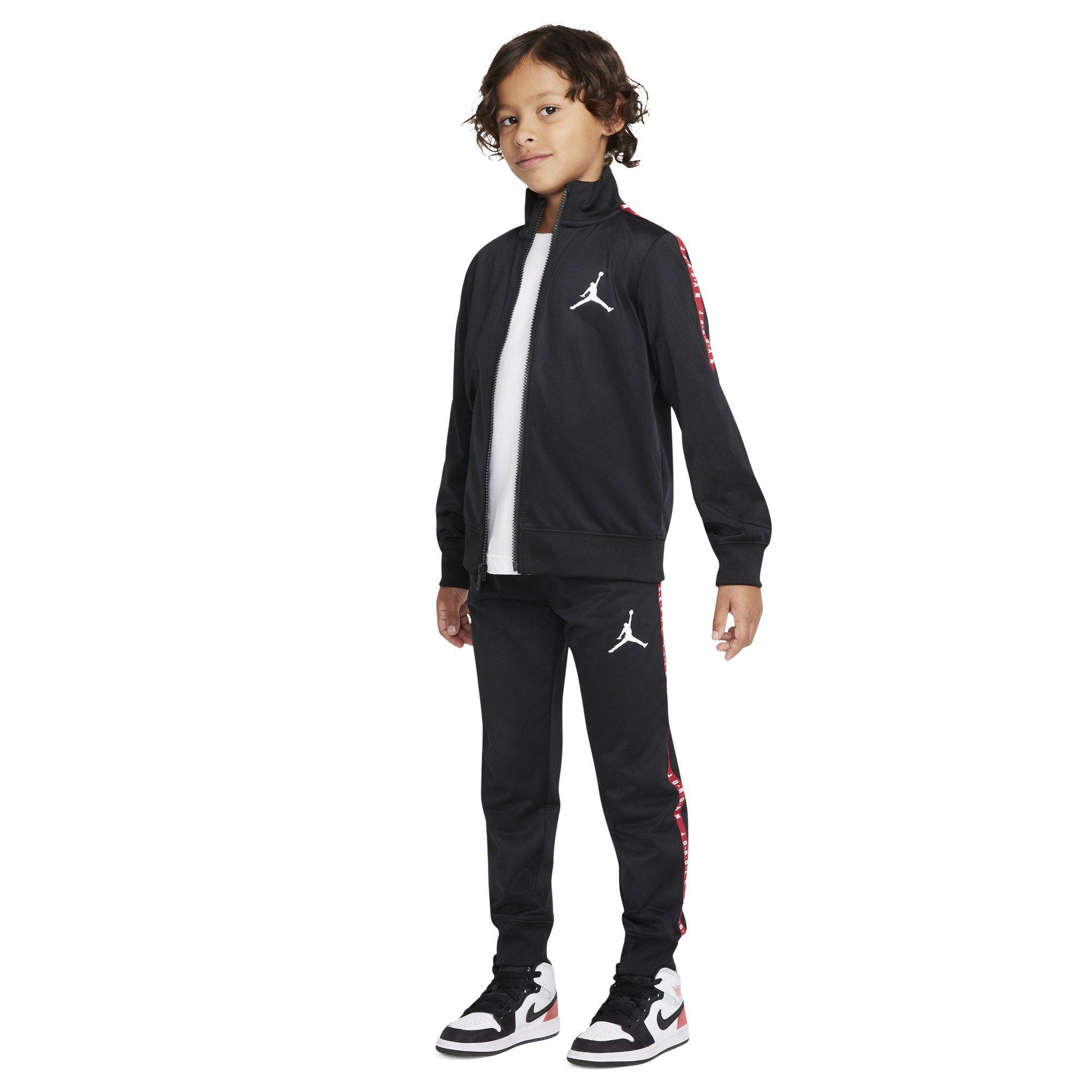 Crno/Crveno - Air Jordan - Unisex Kids' Tape Poly Tracksuits - 5