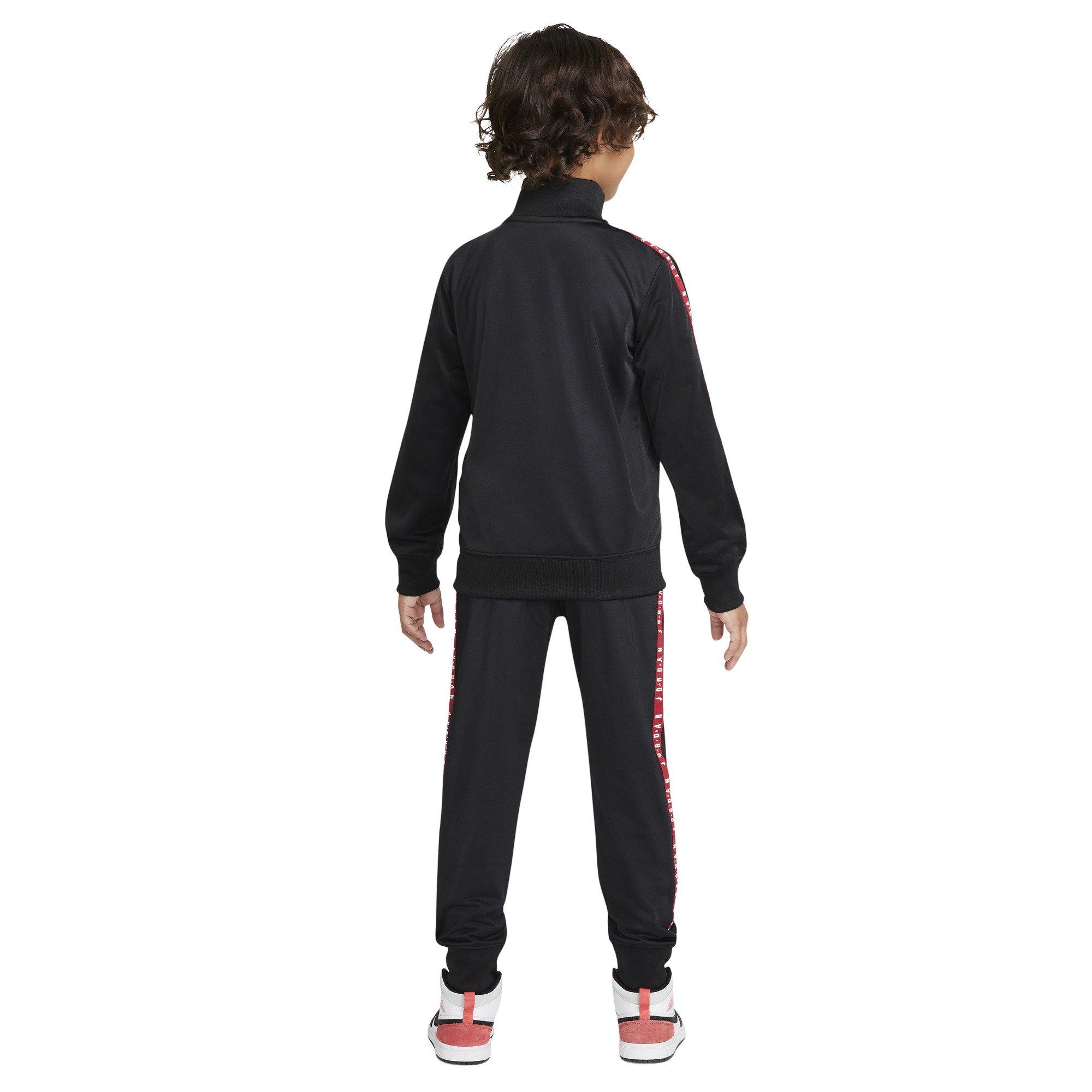 Crno/Crveno - Air Jordan - Unisex Kids' Tape Poly Tracksuits - 6