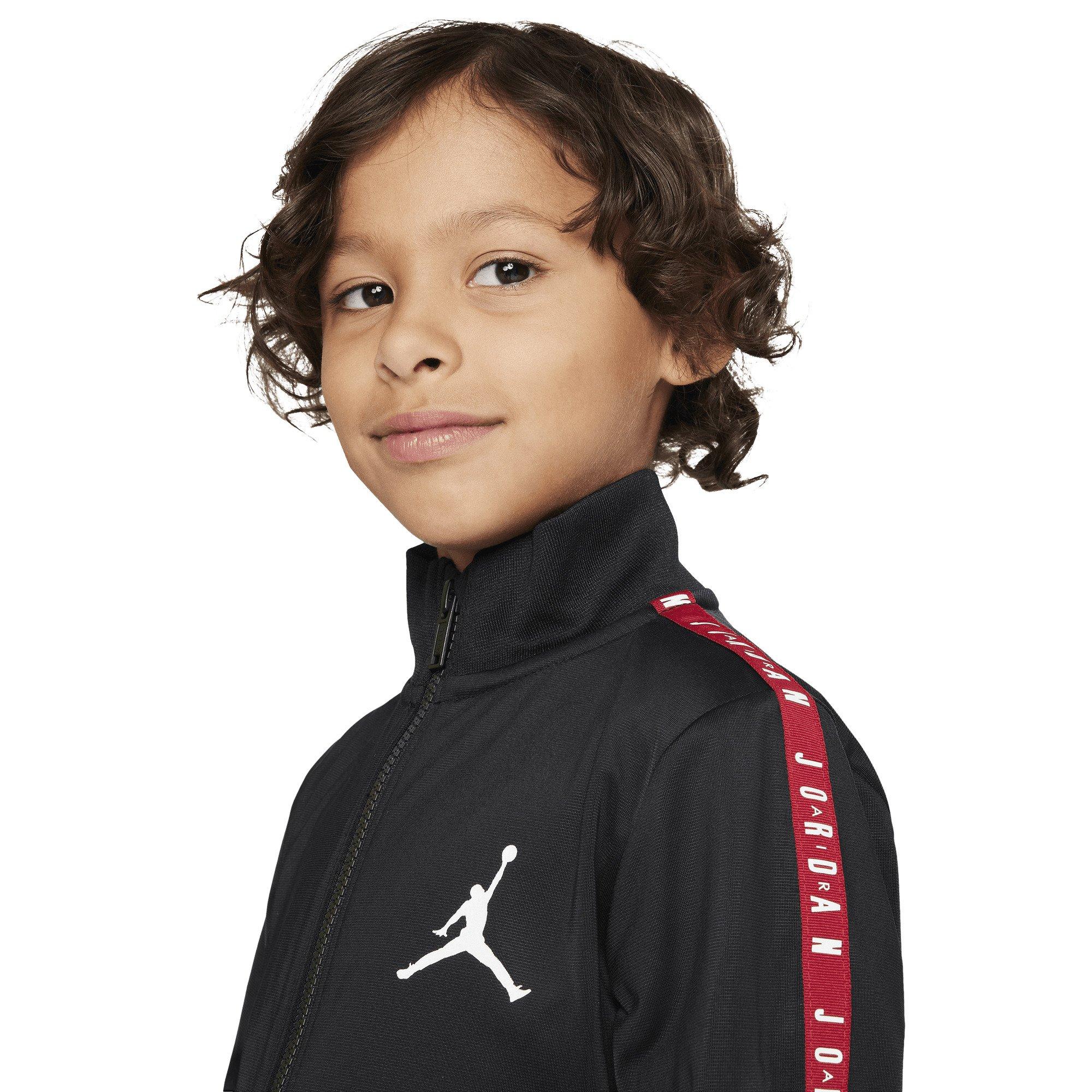 Crno/Crveno - Air Jordan - Unisex Kids' Tape Poly Tracksuits - 7
