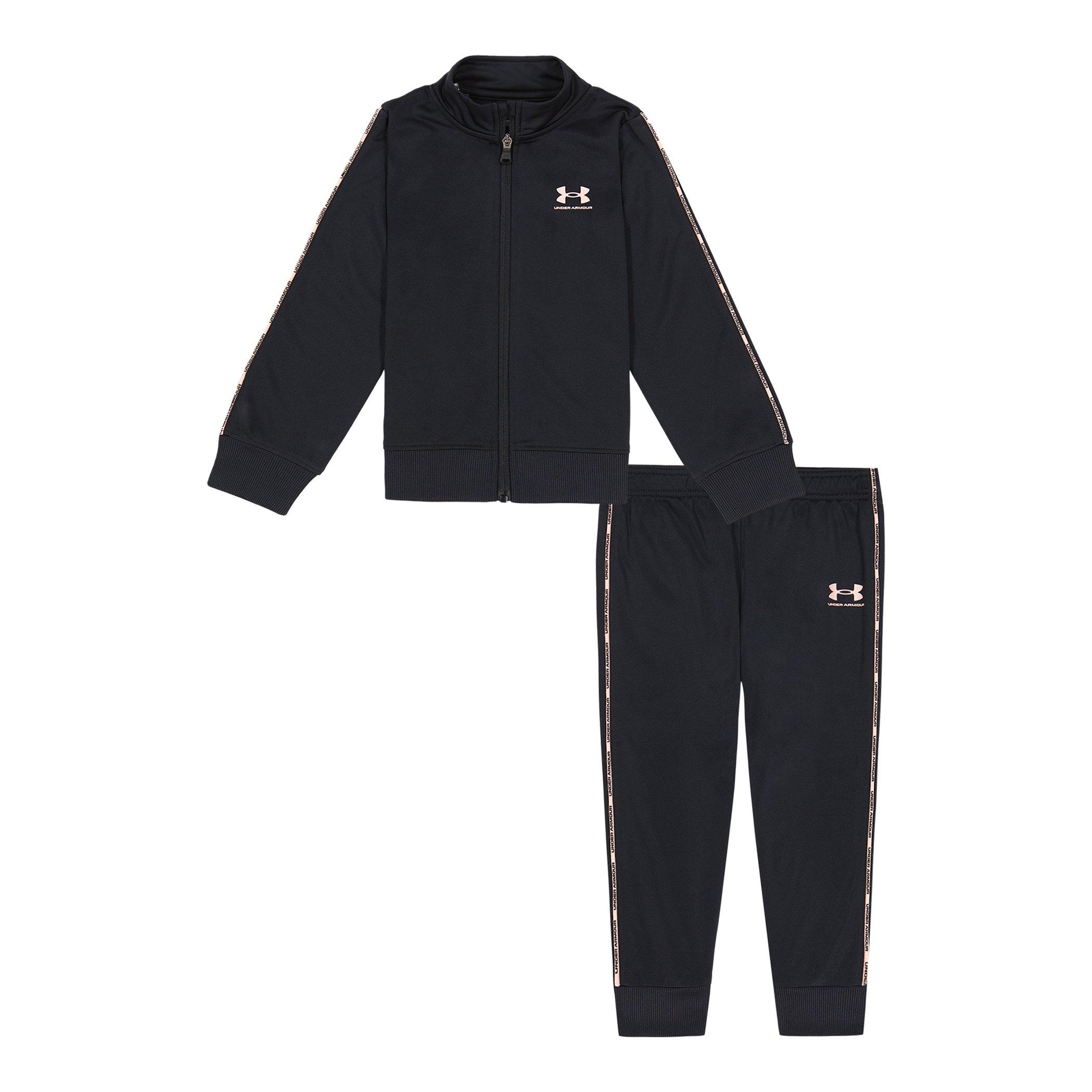Preto/Rosa - Under Armour - Piping Track Set Infant Girls - 1