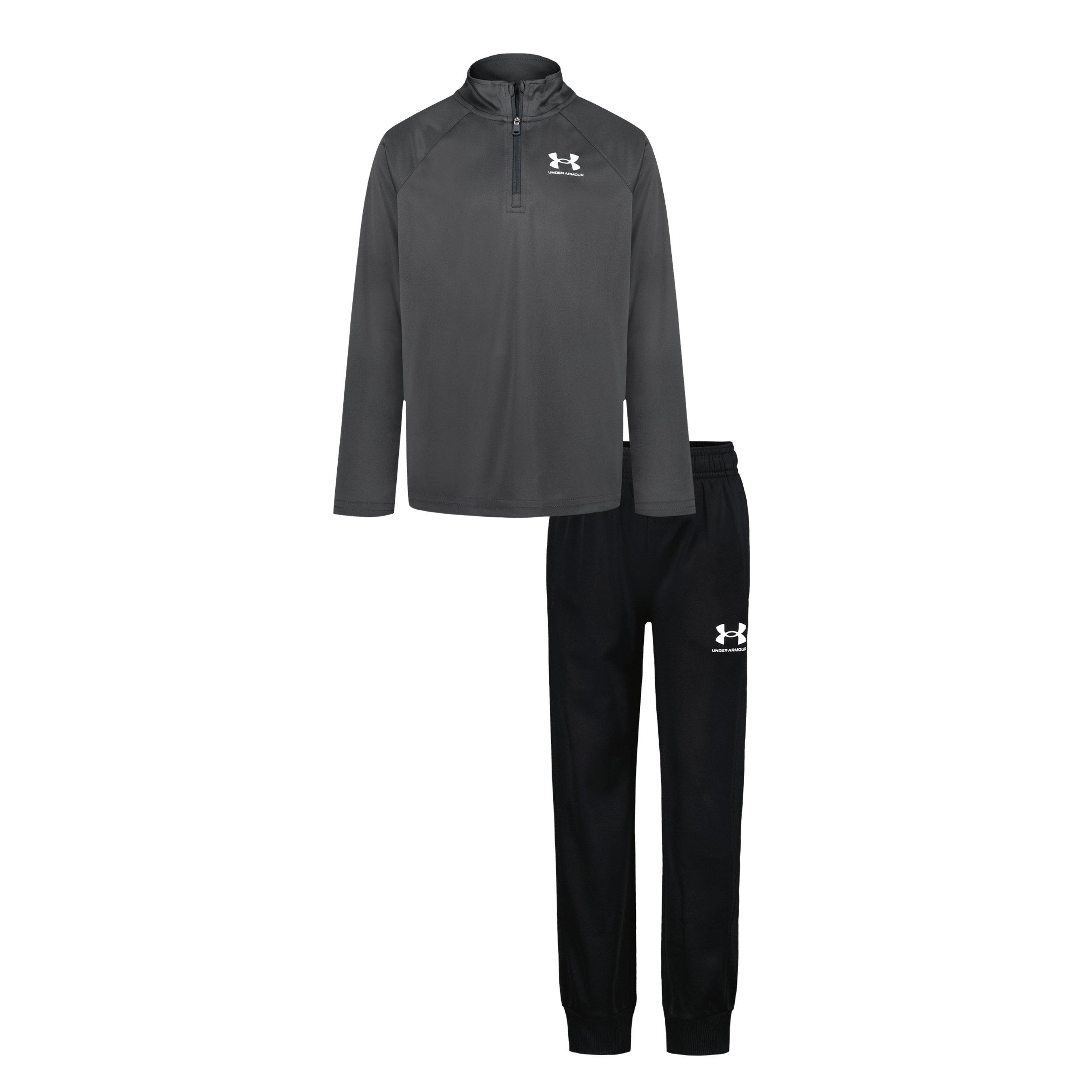 Grey/Black - Under Armour - 1/4 Zip Set Infant Boys - 1
